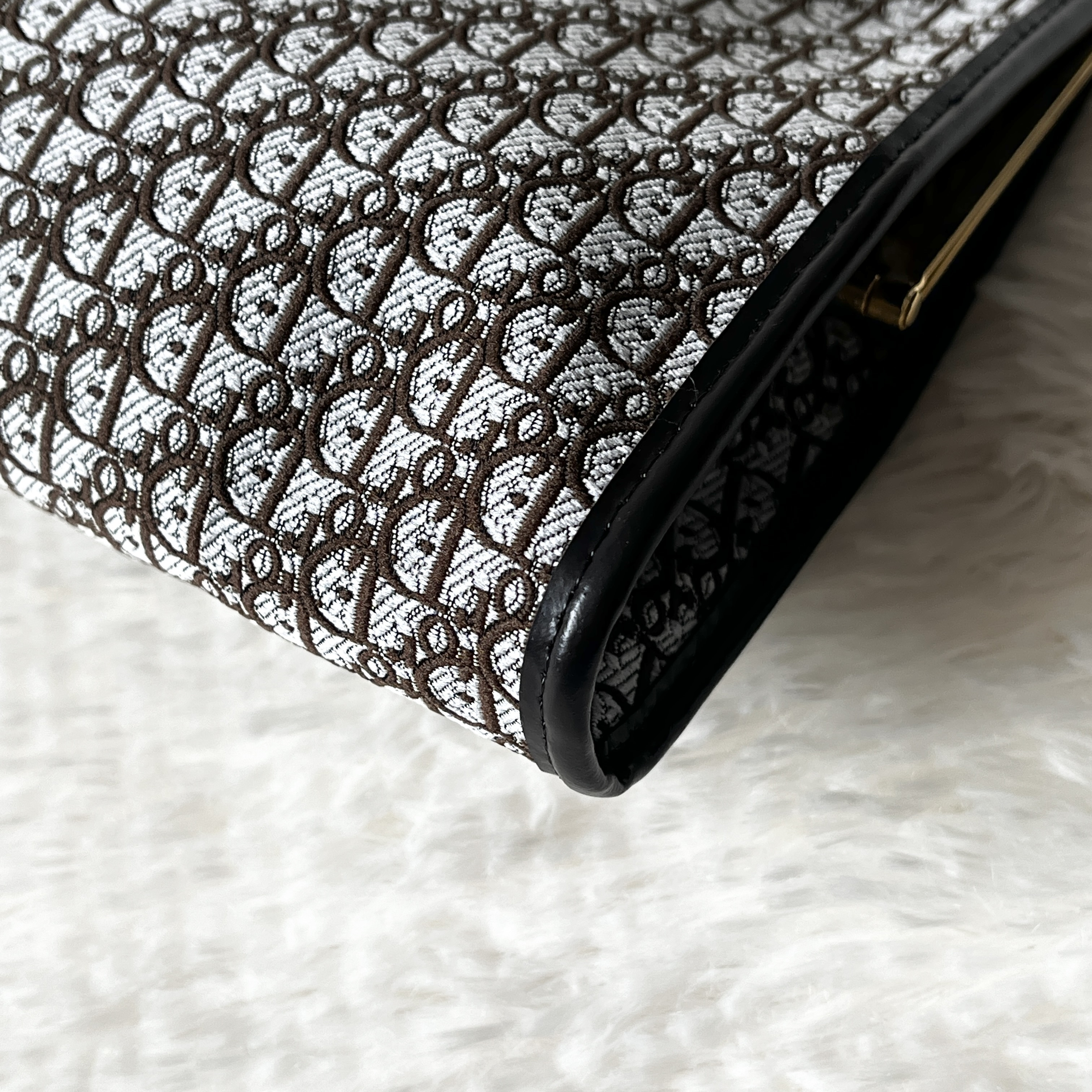 Trotter Clutch Bag with Gold Hardware — view 9