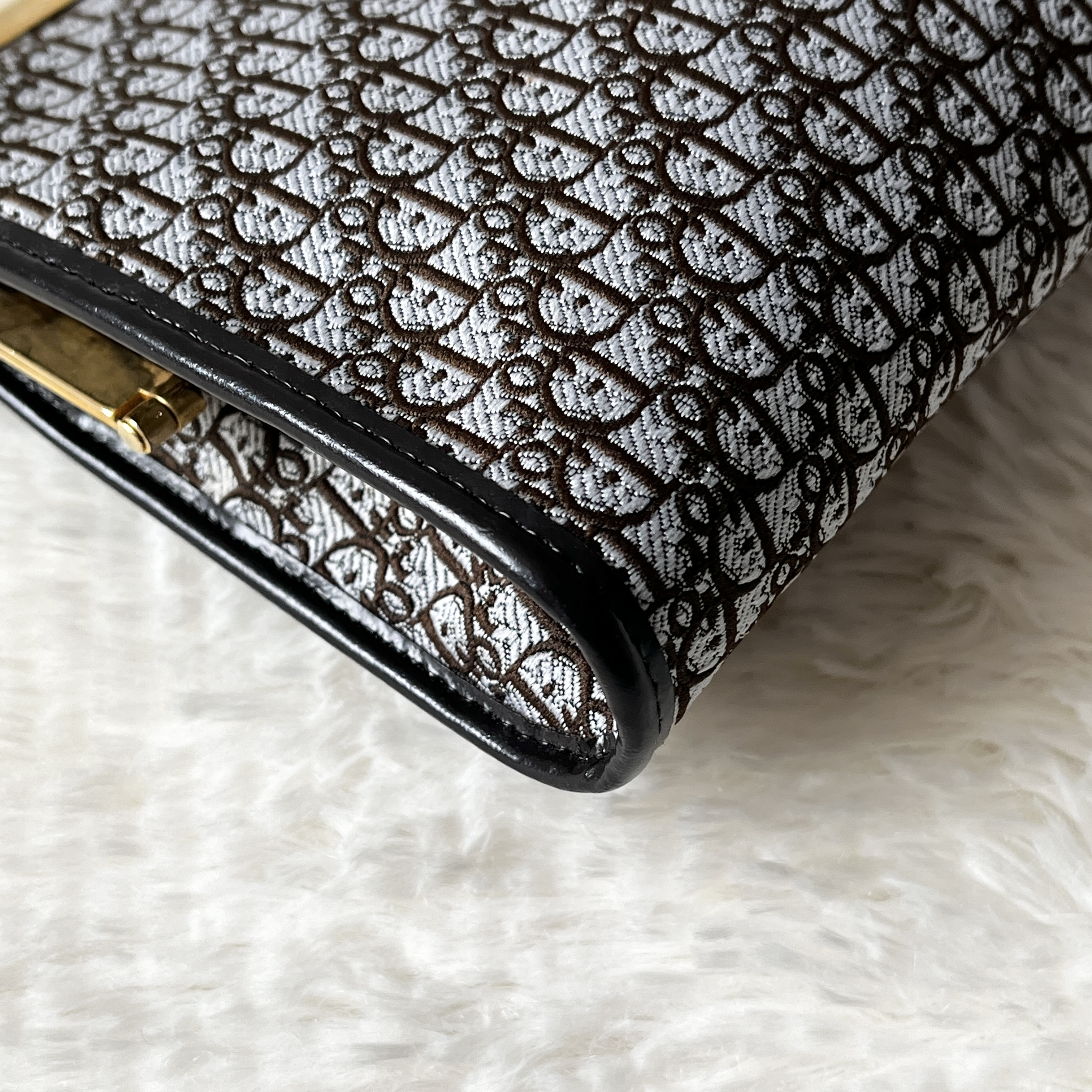 Trotter Clutch Bag with Gold Hardware — view 10