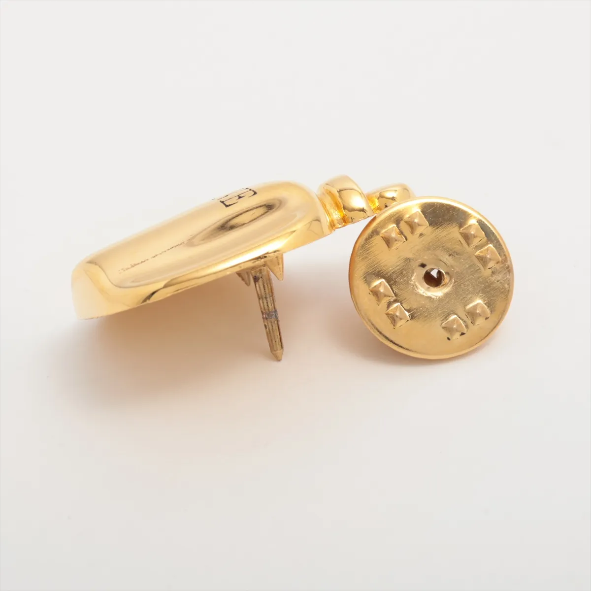 perfume bottle brooch, GP gold, — view 3