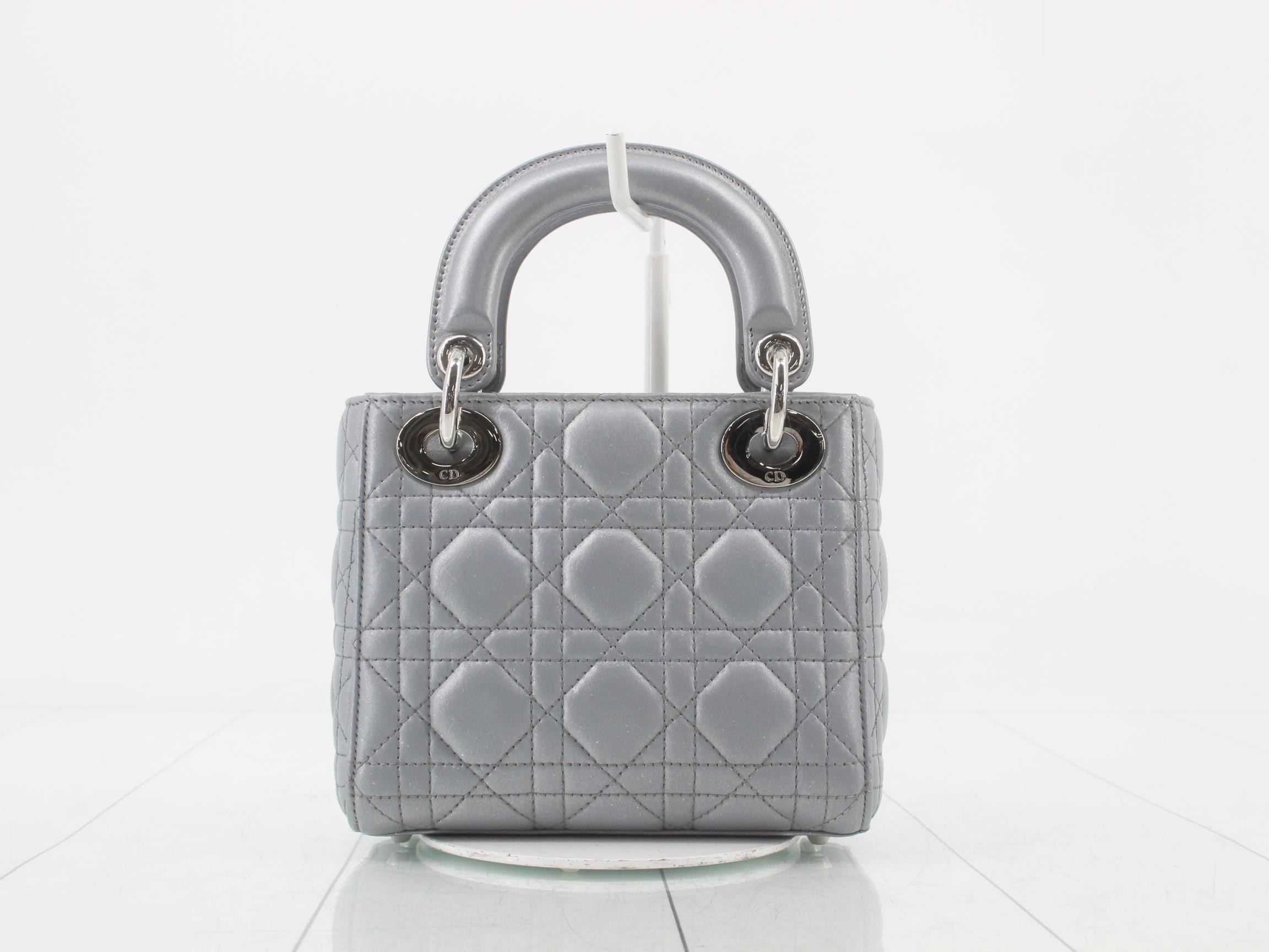 Lady Dior Cannage Lamb 2-Way Handbag — view 2