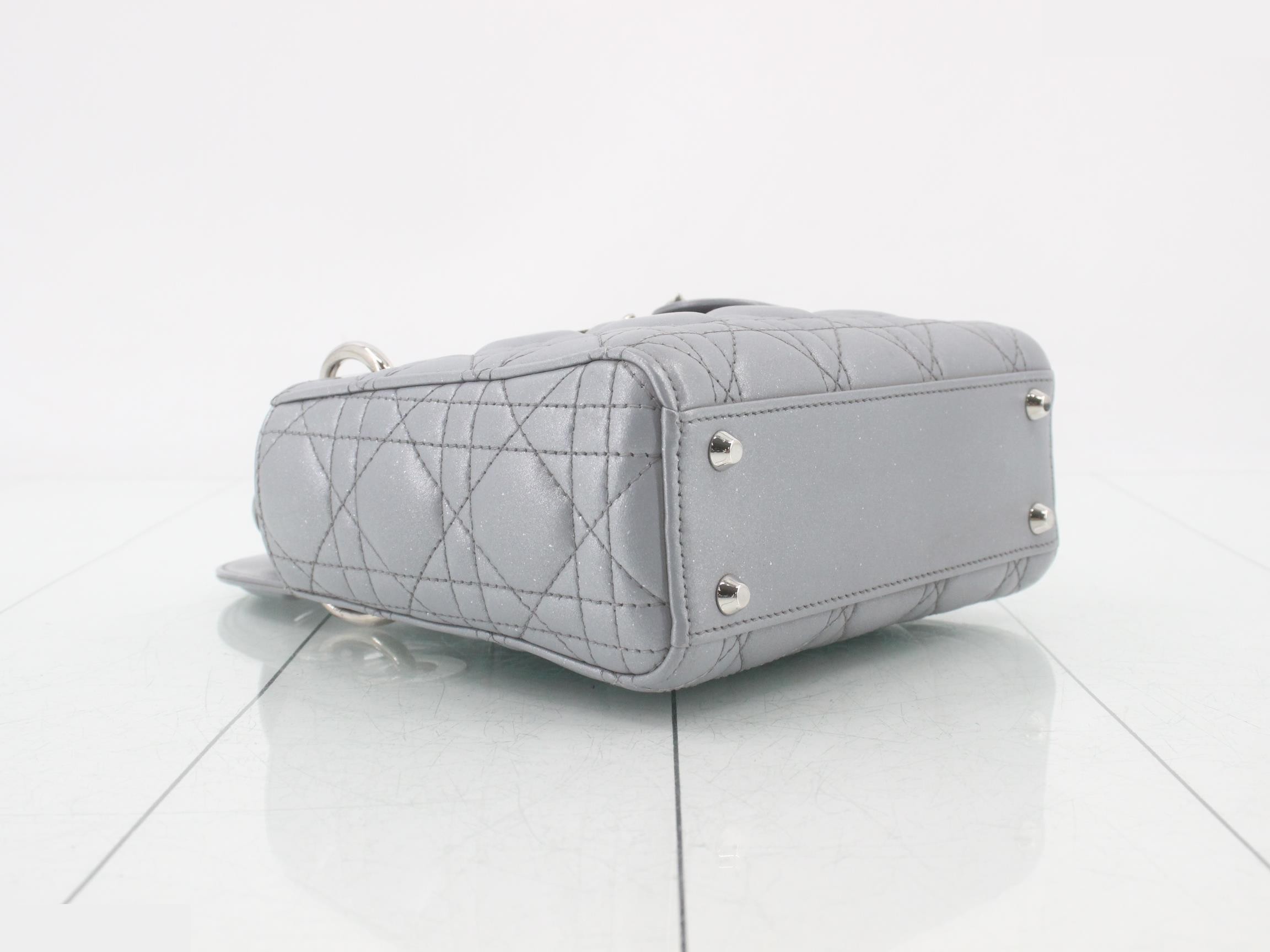 Lady Dior Cannage Lamb 2-Way Handbag — view 5