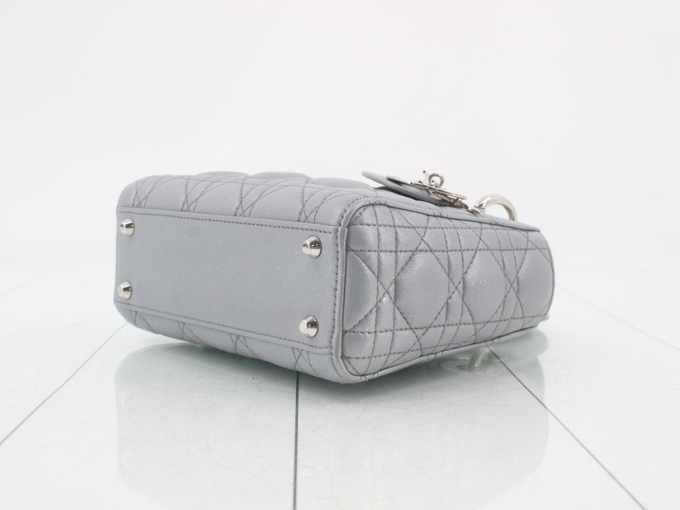 Lady Dior Cannage Lamb 2-Way Handbag — view 6