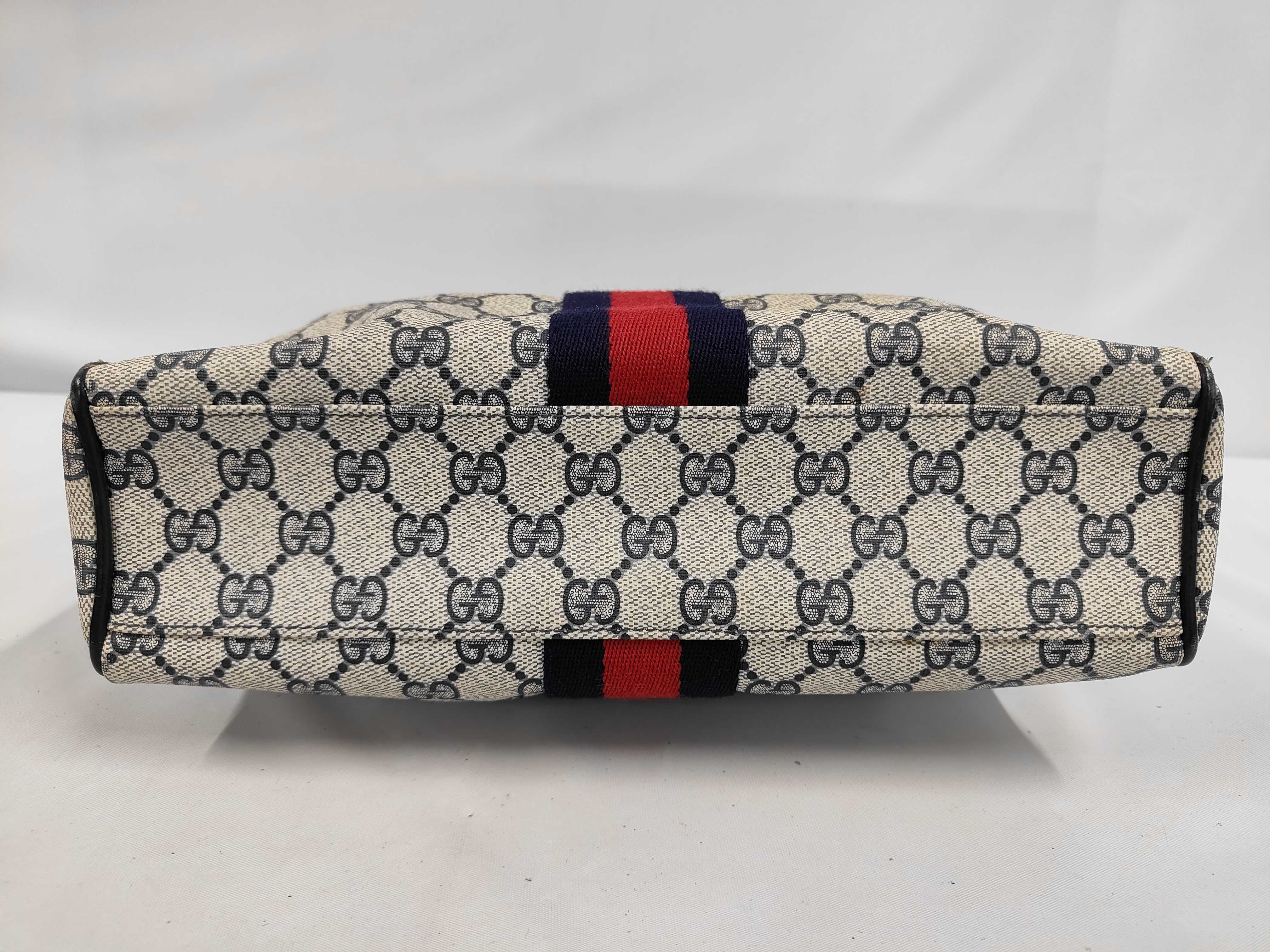2-way handbag, GG Supreme, Sherry Line, navy. — view 3