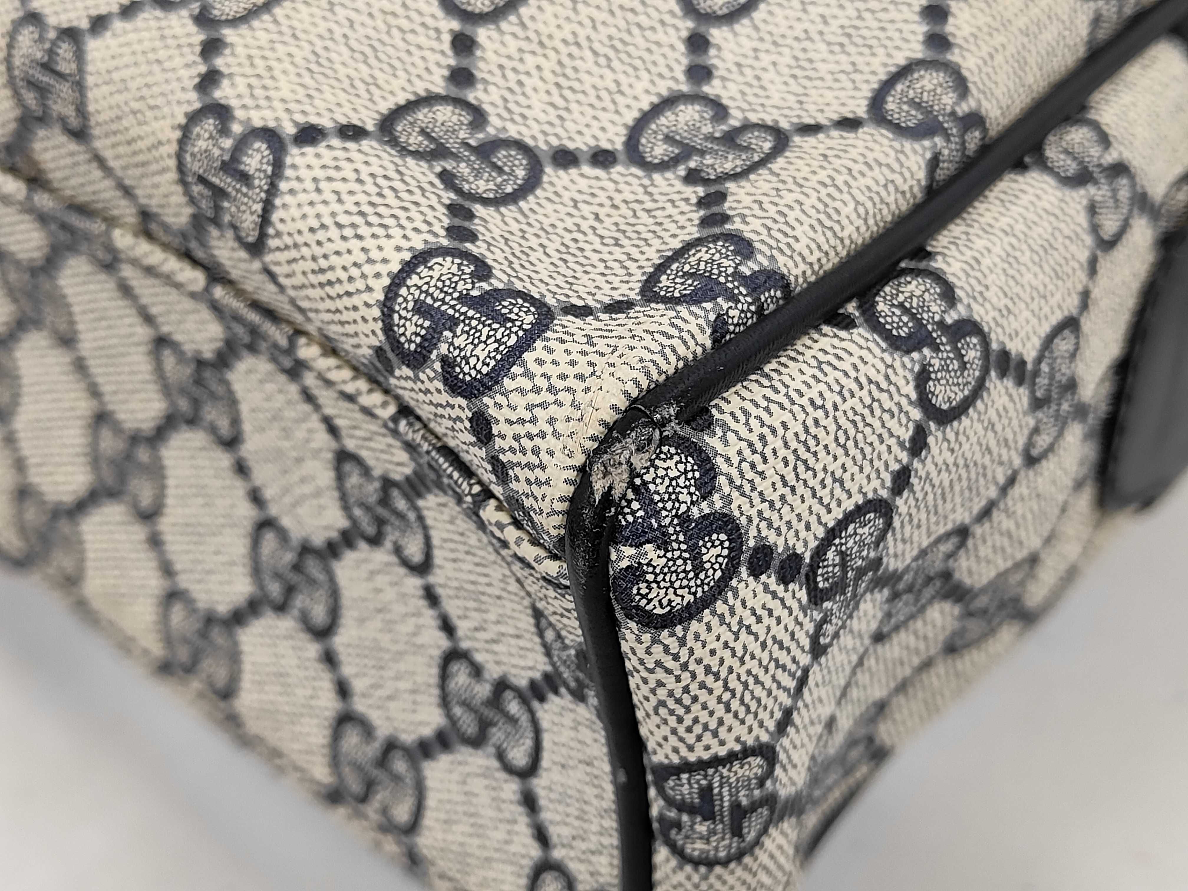 2-way handbag, GG Supreme, Sherry Line, navy. — view 4