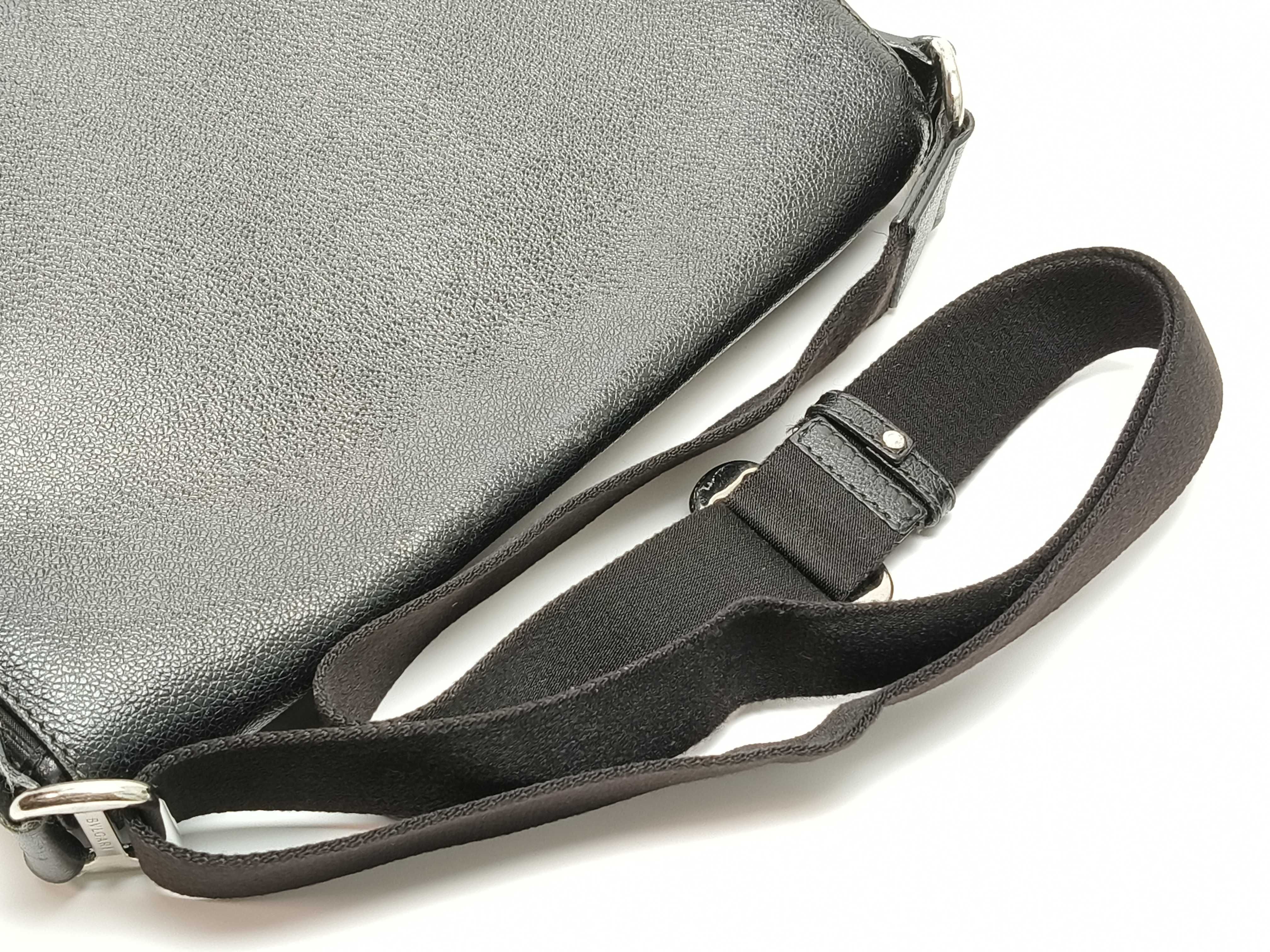 Bulgari Logo Leather Shoulder Bag — view 3