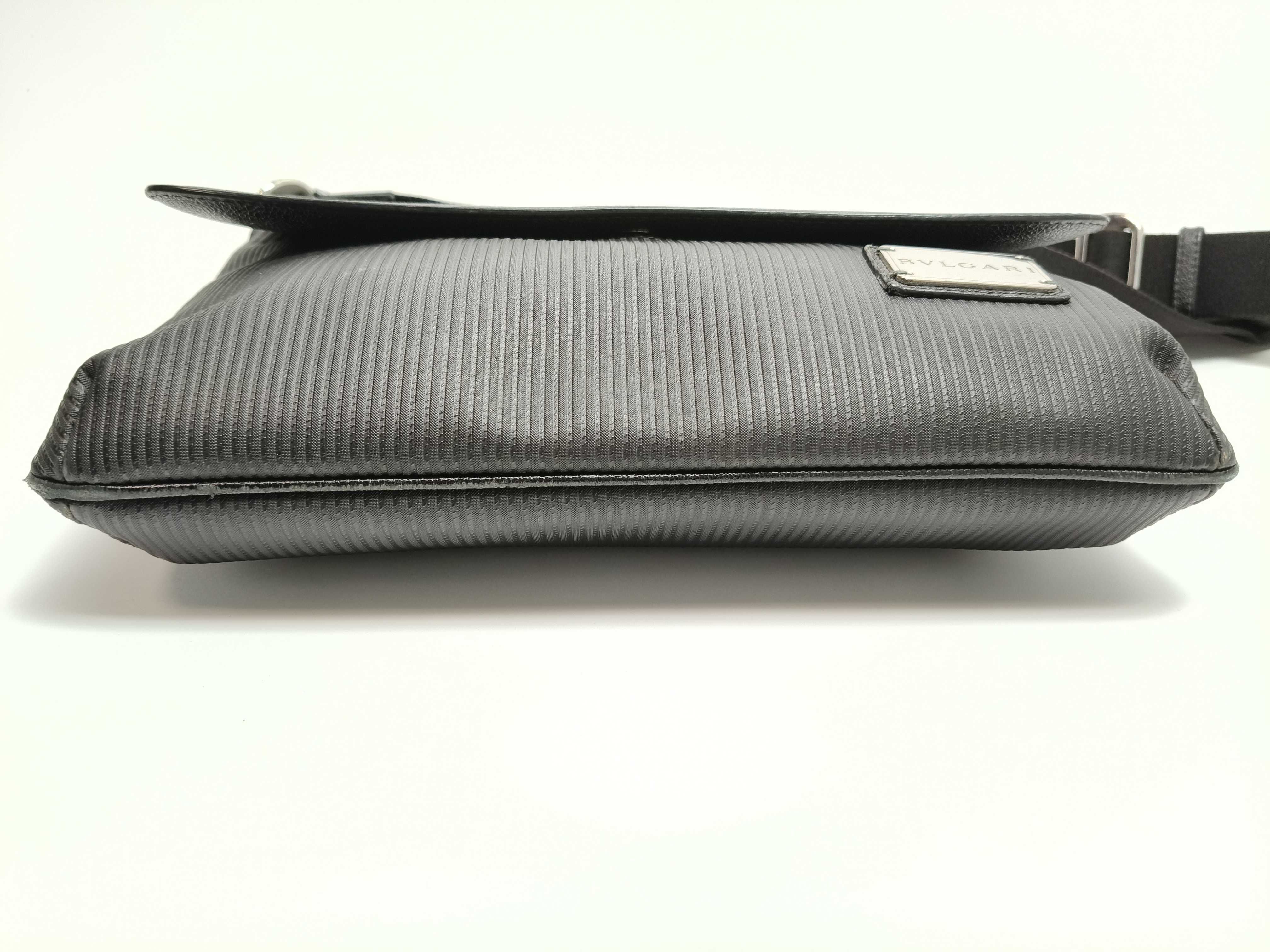 Bulgari Logo Leather Shoulder Bag — view 7