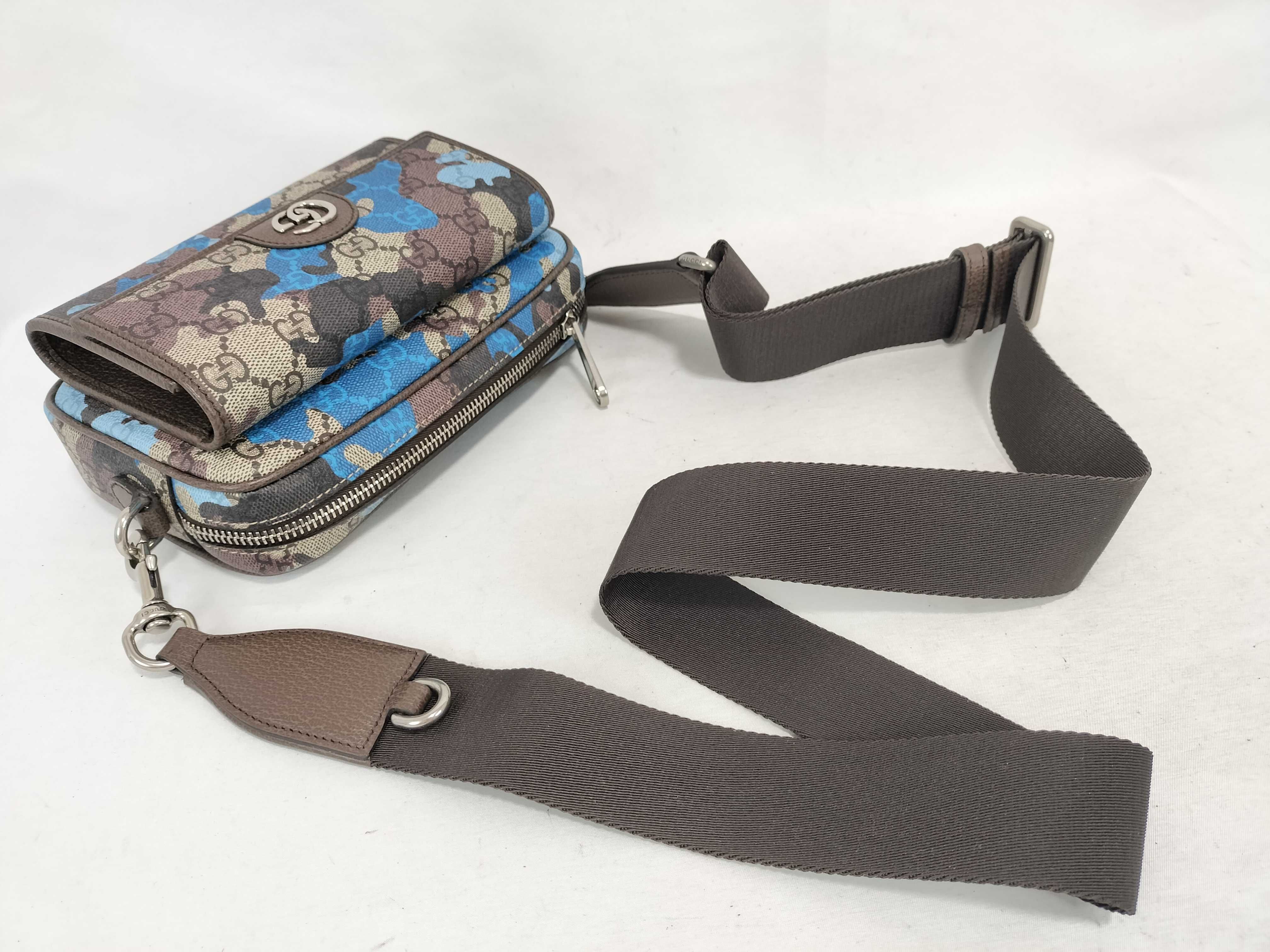GG Supreme Camouflage Mini Shoulder Bag — view 3
