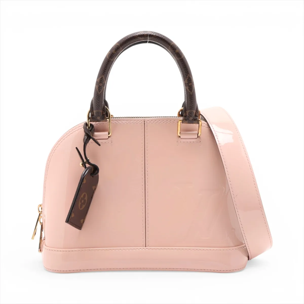 Vernis x Monogram Alma BB M51925 Pink x Brown (RFID detected)