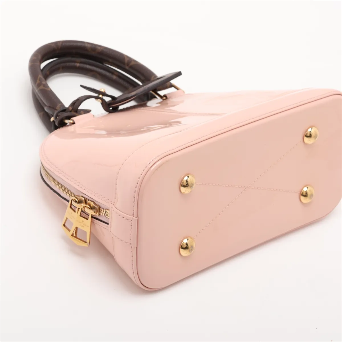 Vernis x Monogram Alma BB M51925 Pink x Brown (RFID detected) — view 4