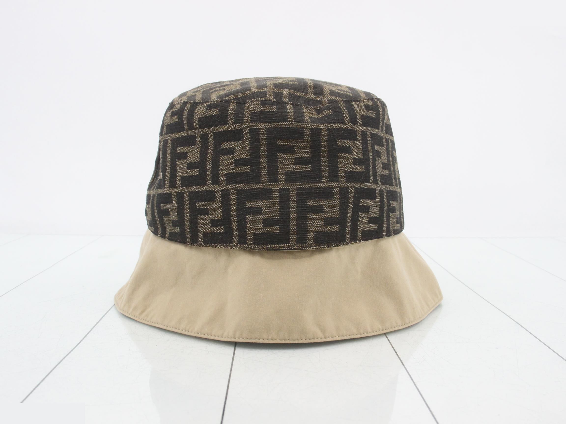FXQ790 Zucca Hat, Canvas, Brown — view 2