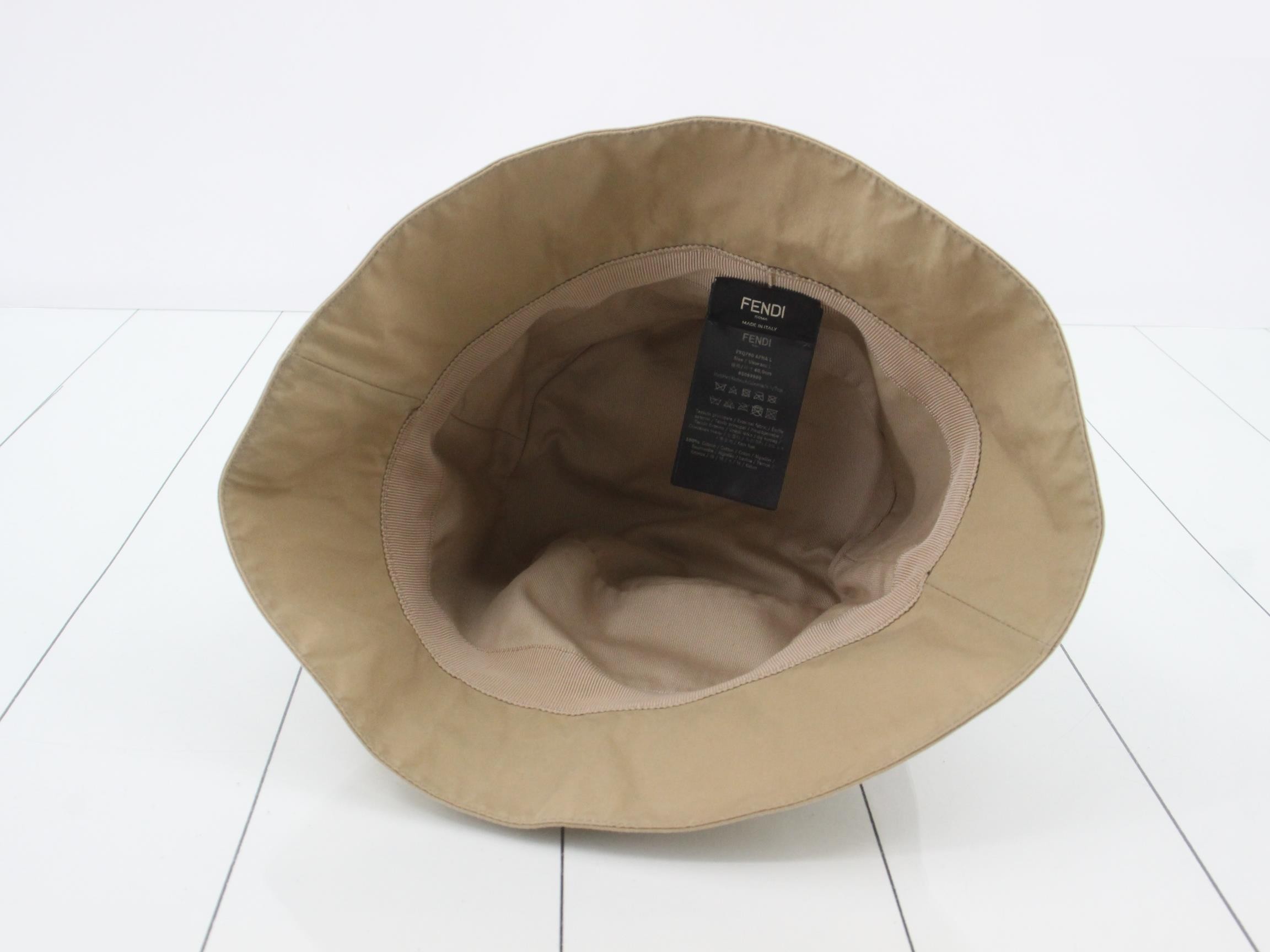 FXQ790 Zucca Hat, Canvas, Brown — view 3