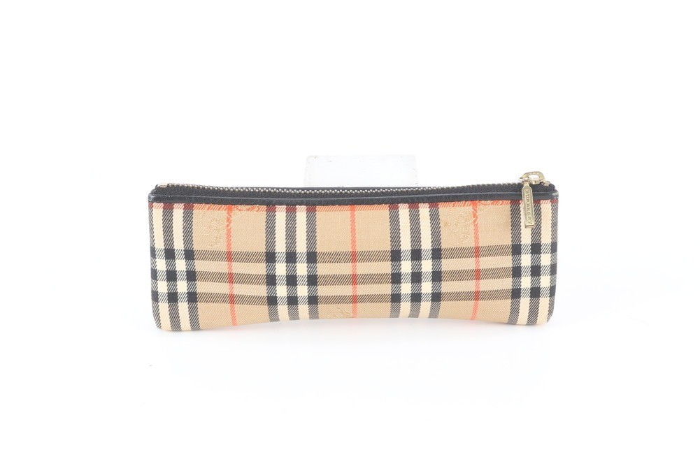 Nova Check Shadow Horse Leather Pen Case — view 2