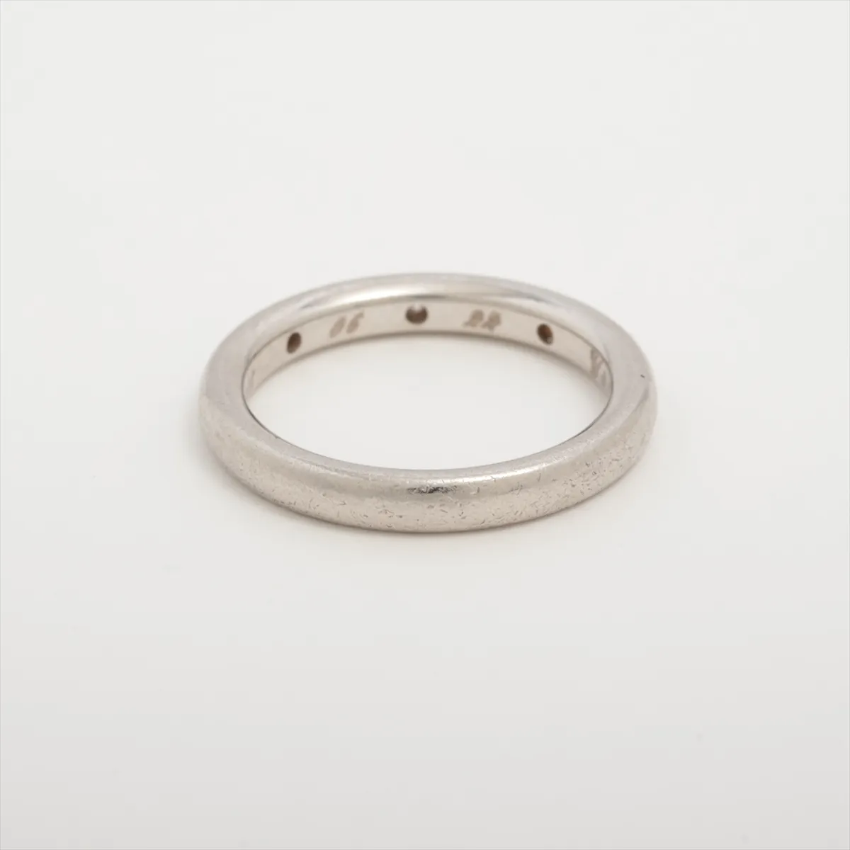 Infini Etoile 3P Diamond Ring, Pt950, 4.5g, Size 47, Initials JE699468, Scratches — view 2