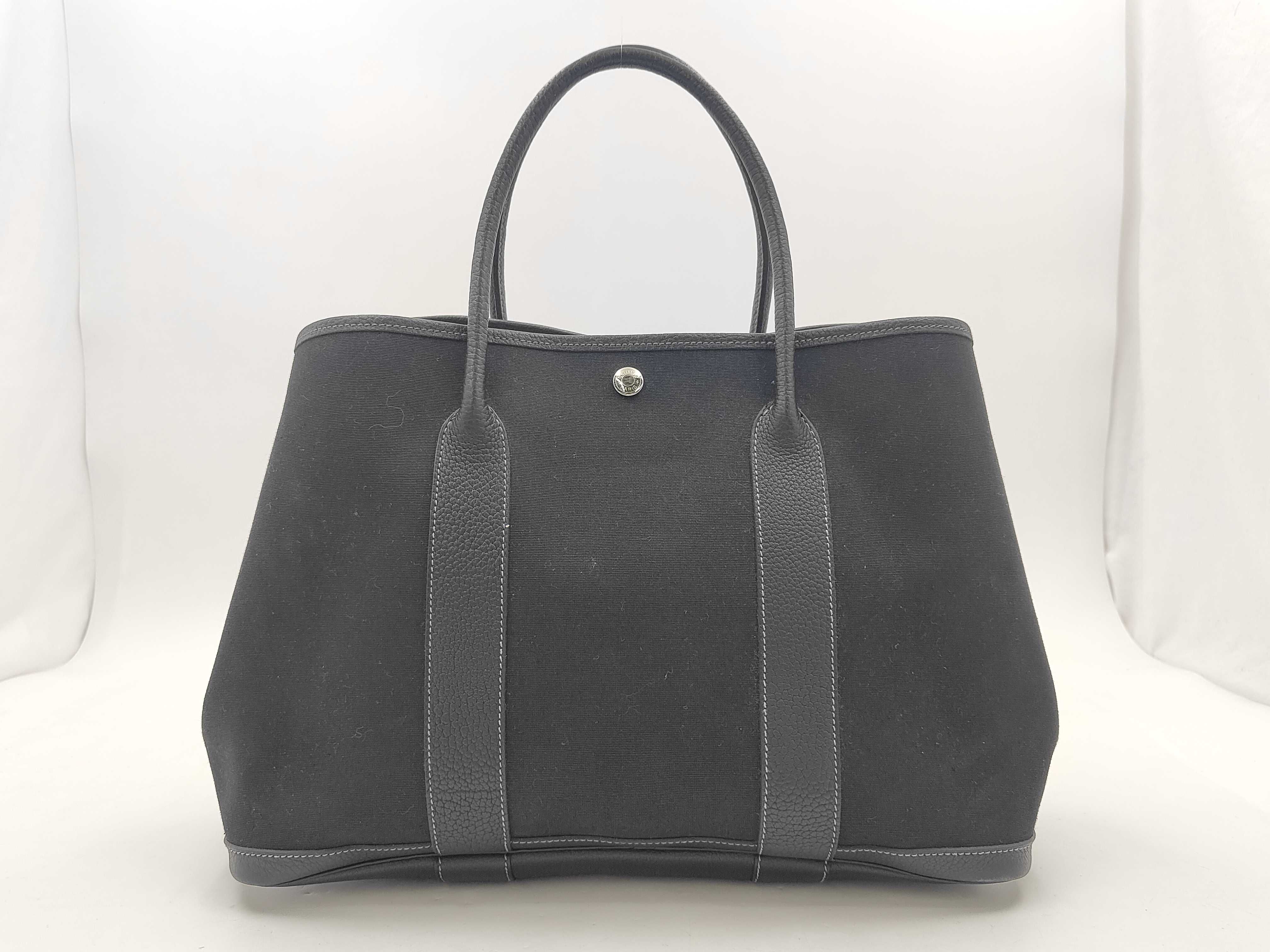 Garden Party MM Toile Officier x Country Black Silver Hardware T: 2015 Tote Bag