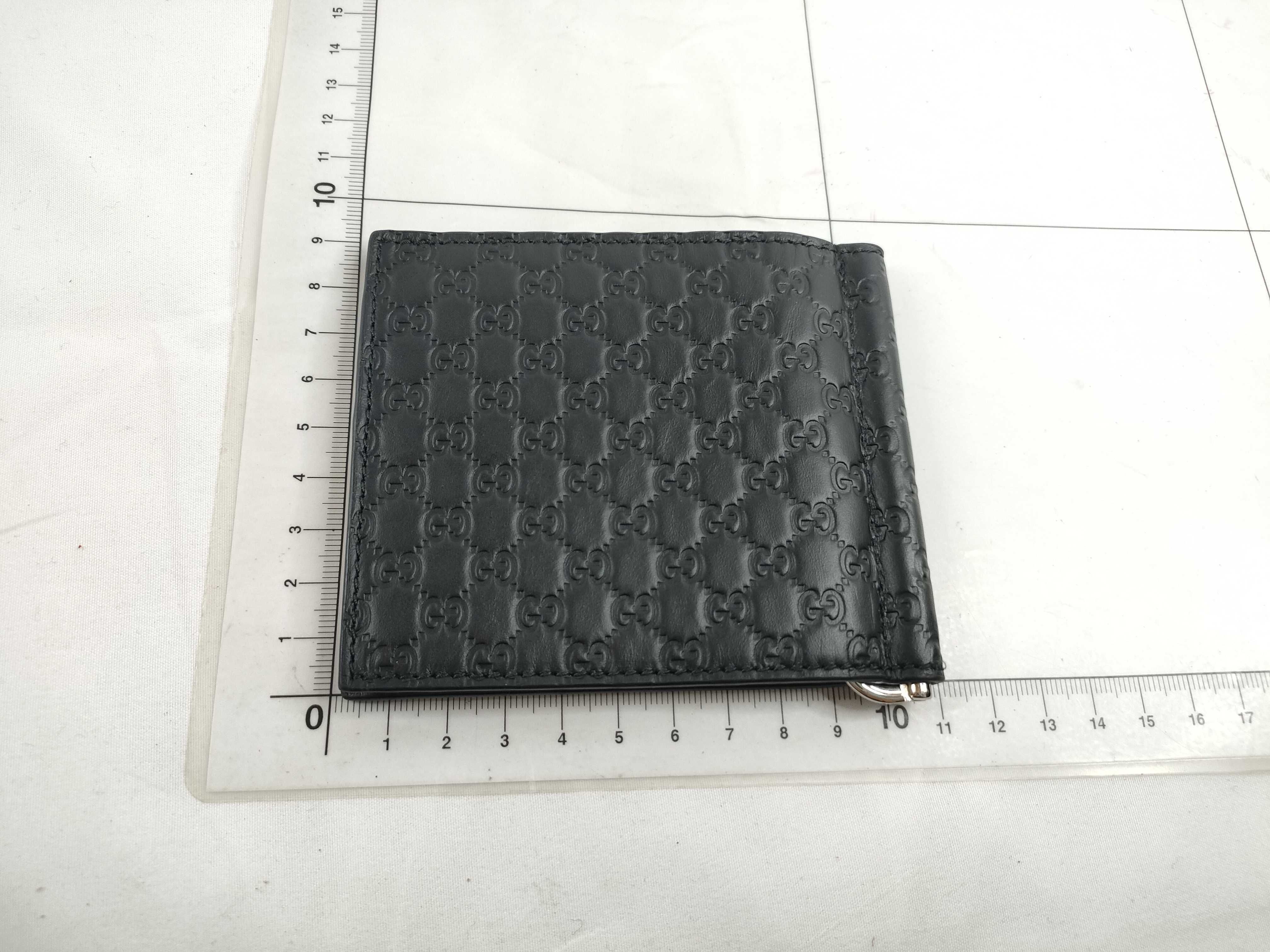 Guccissima Leather Black Wallet Money Clip 544478 Billfold — view 2