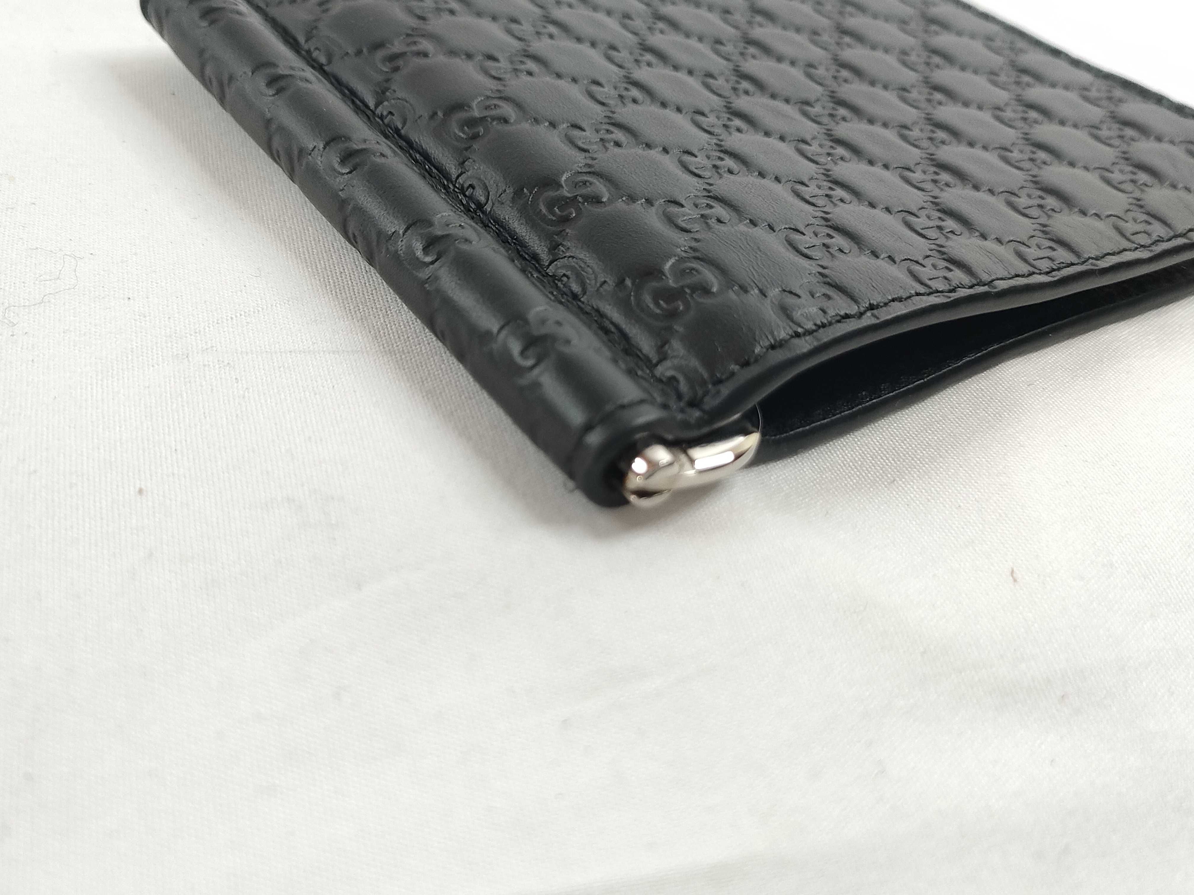 Guccissima Leather Black Wallet Money Clip 544478 Billfold — view 3