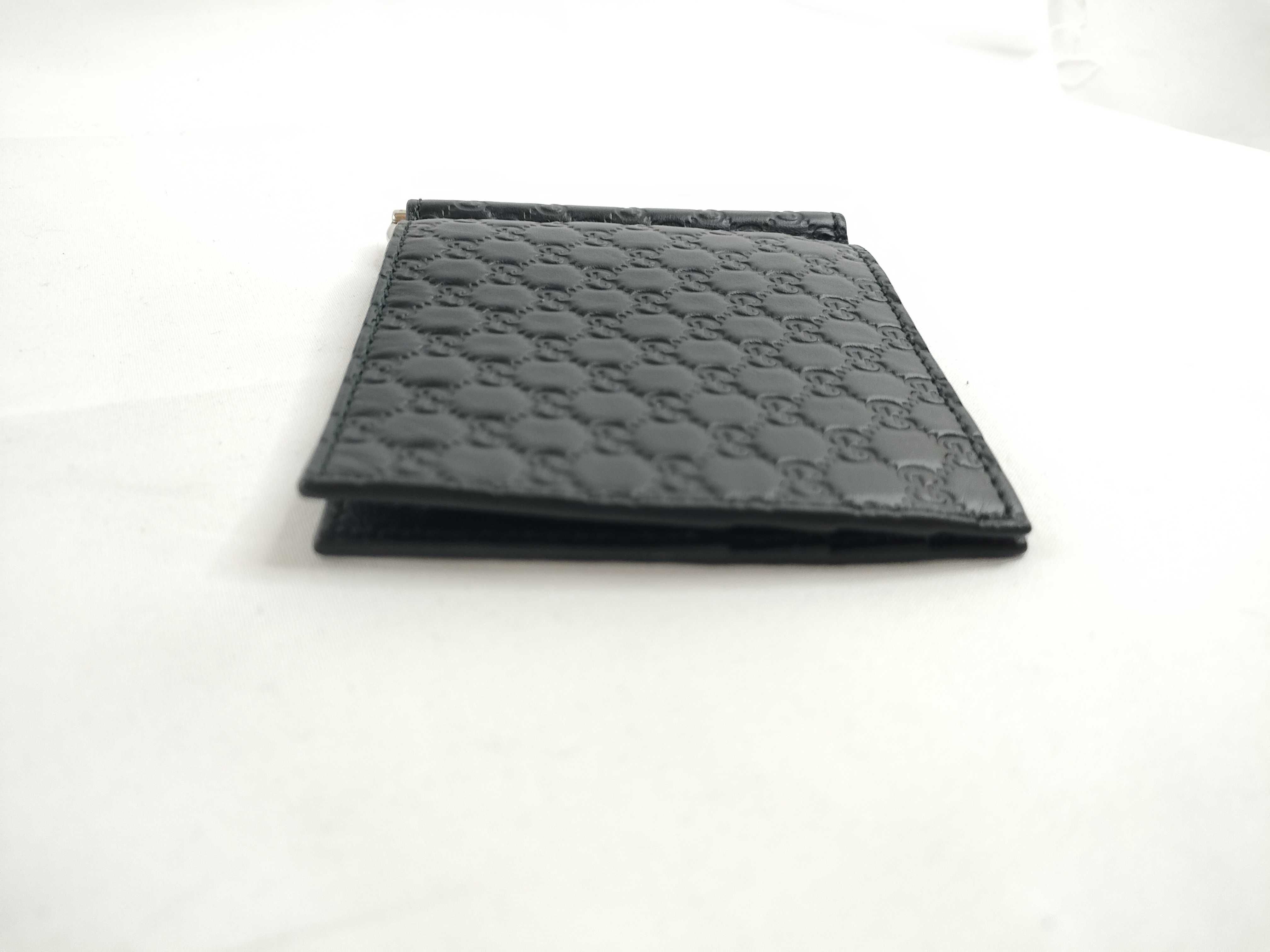 Guccissima Leather Black Wallet Money Clip 544478 Billfold — view 6