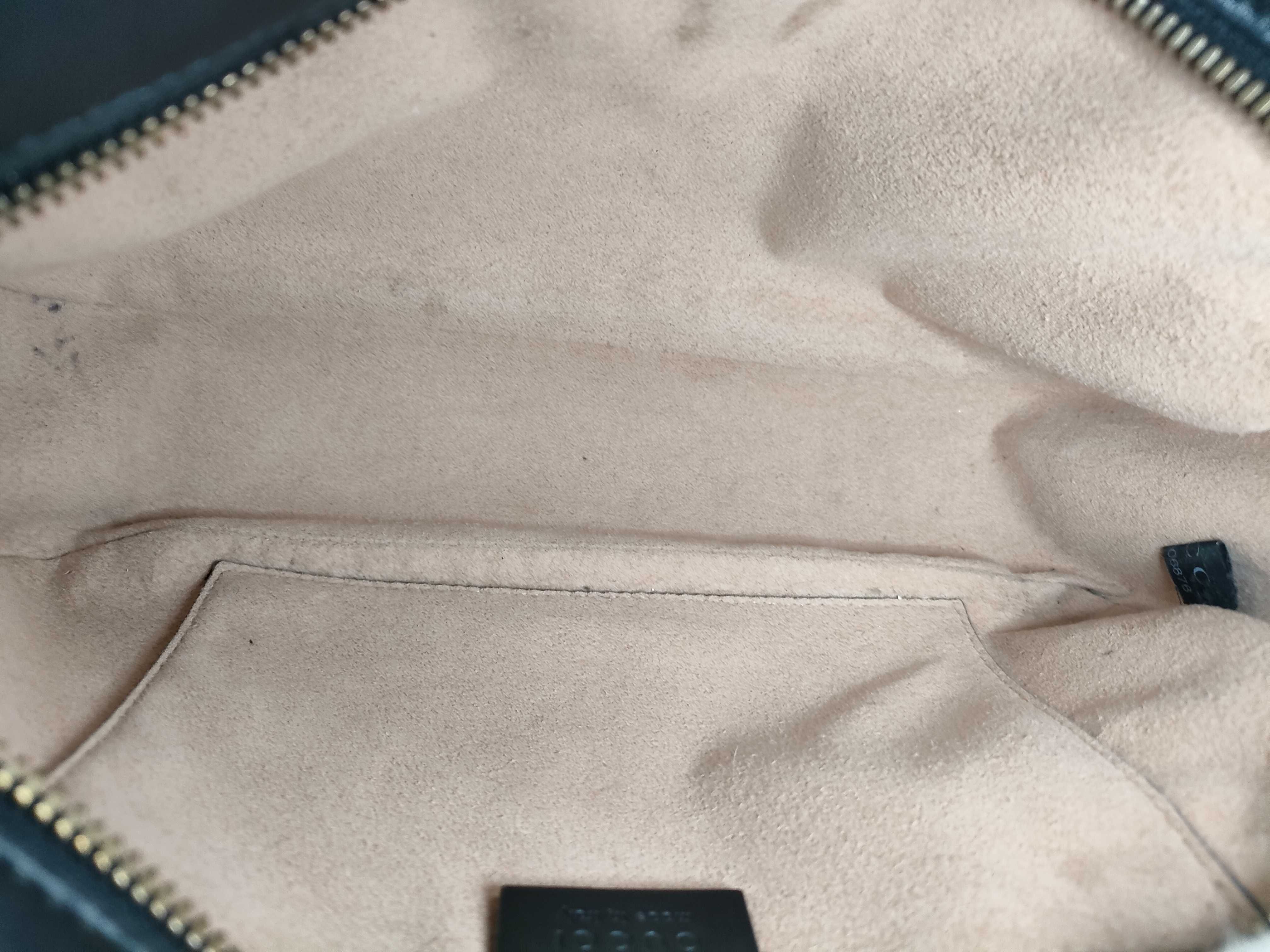 GG Marmont Quilted Leather Shoulder Bag, Black with Gold Hardware — view 10