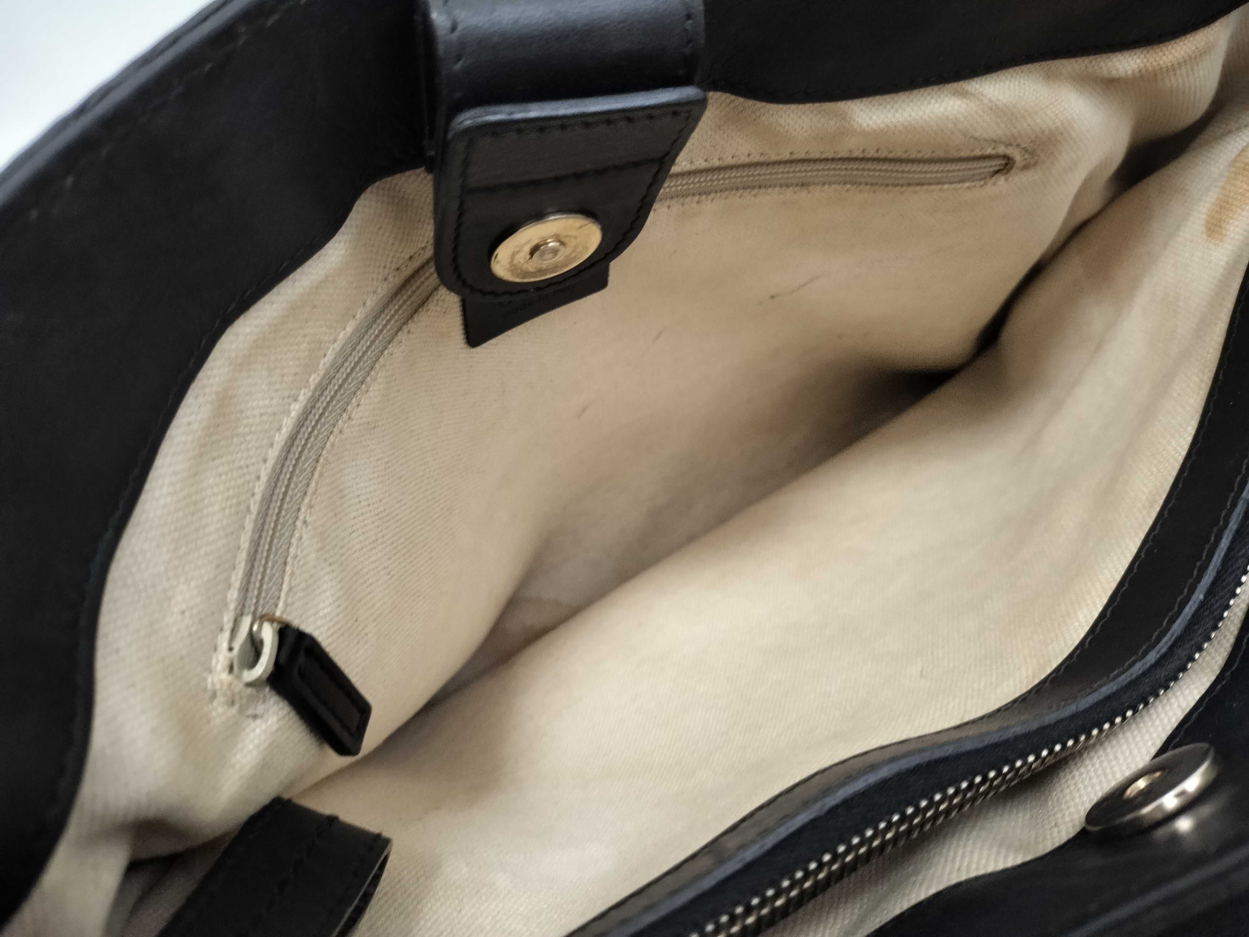 GG Canvas Gucci Sukey Handbag GG Canvas Black Leather 296835 Tote Bag — view 9