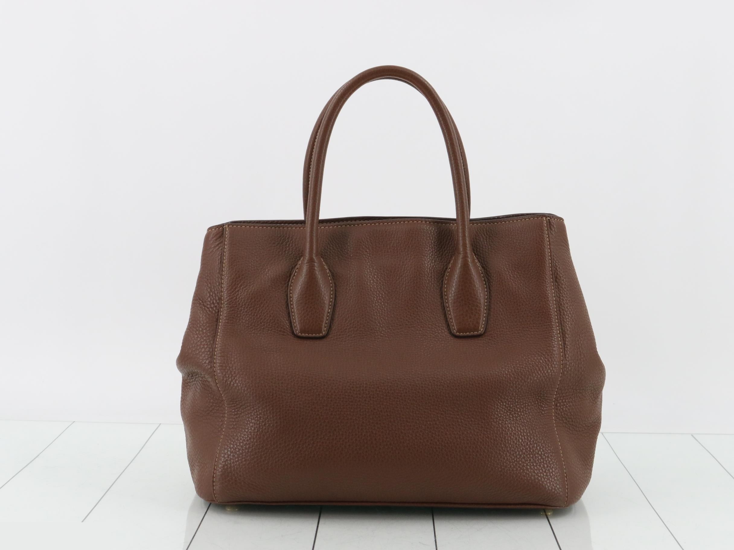 Vitello Daino Leather 2-Way Tote Bag — view 2