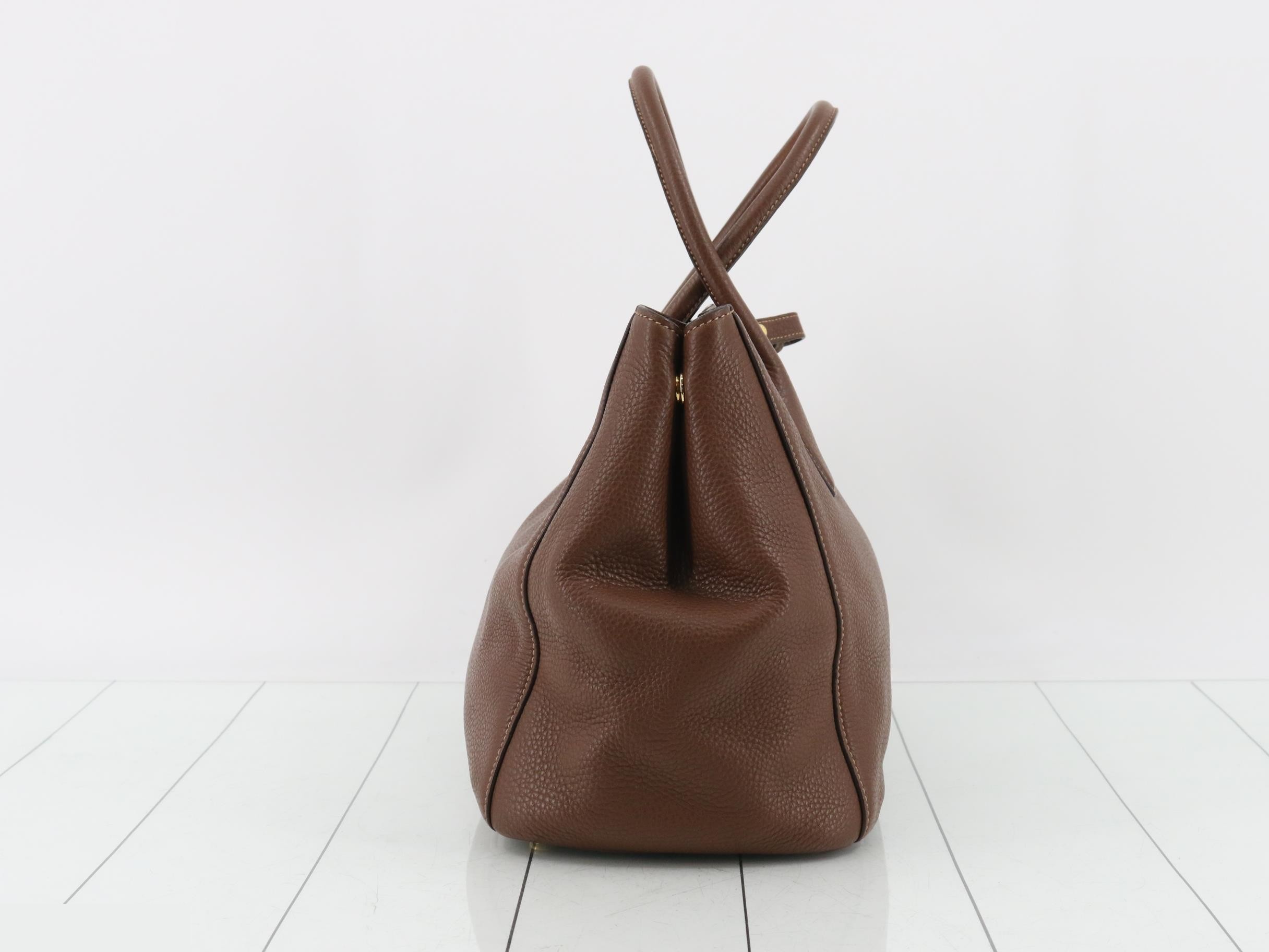 Vitello Daino Leather 2-Way Tote Bag — view 4