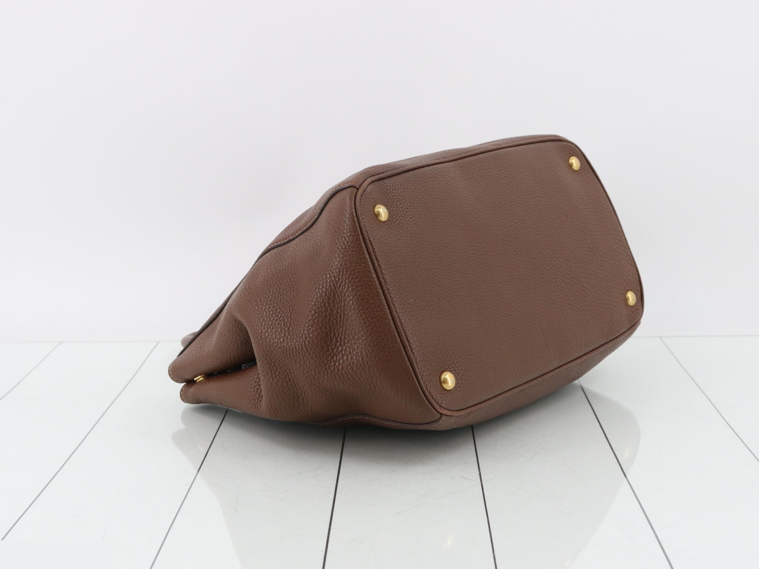 Vitello Daino Leather 2-Way Tote Bag — view 5