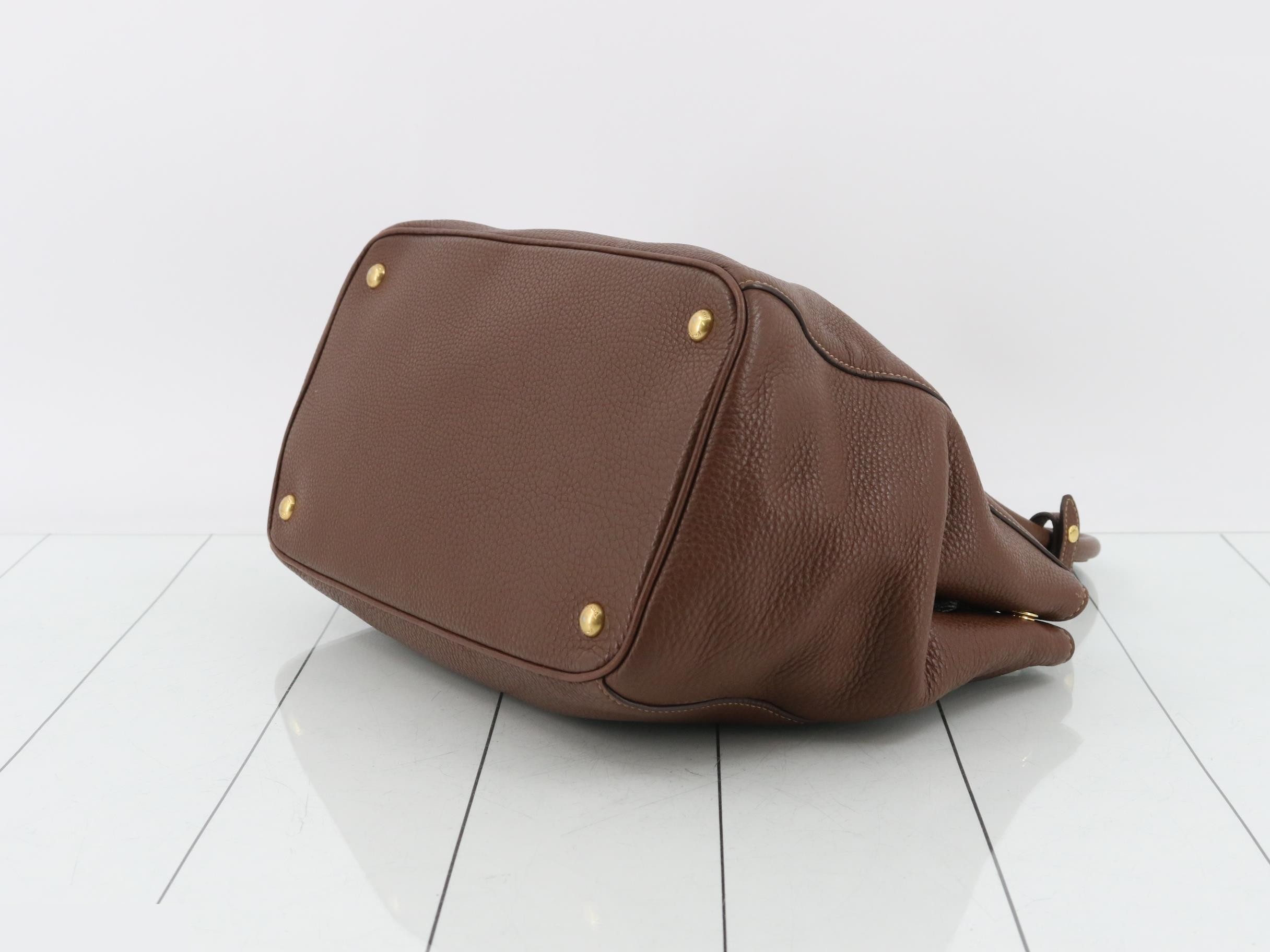 Vitello Daino Leather 2-Way Tote Bag — view 6