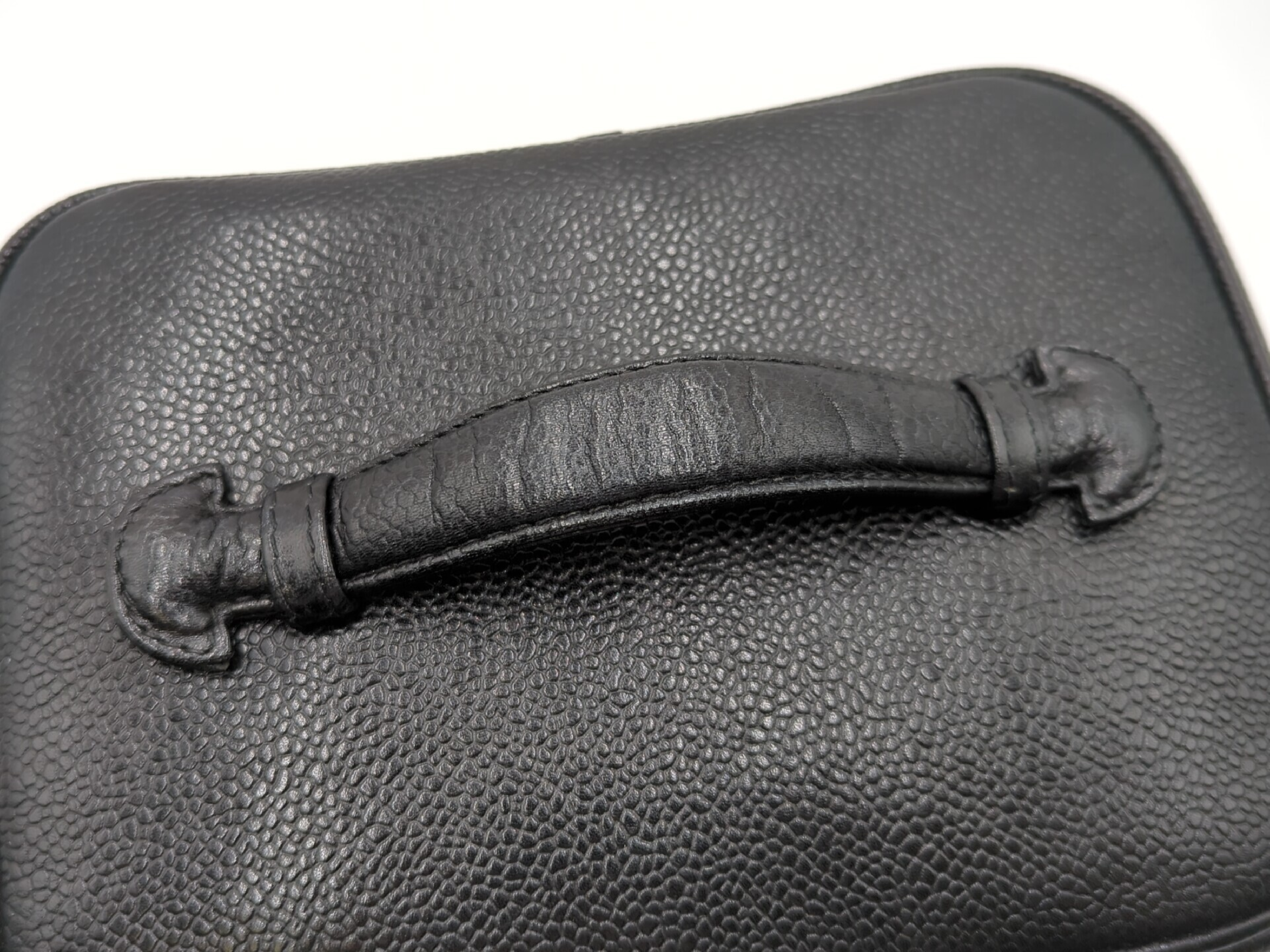 Caviar Skin Black Vanity Bag (Series 3, Horizontal) — view 6