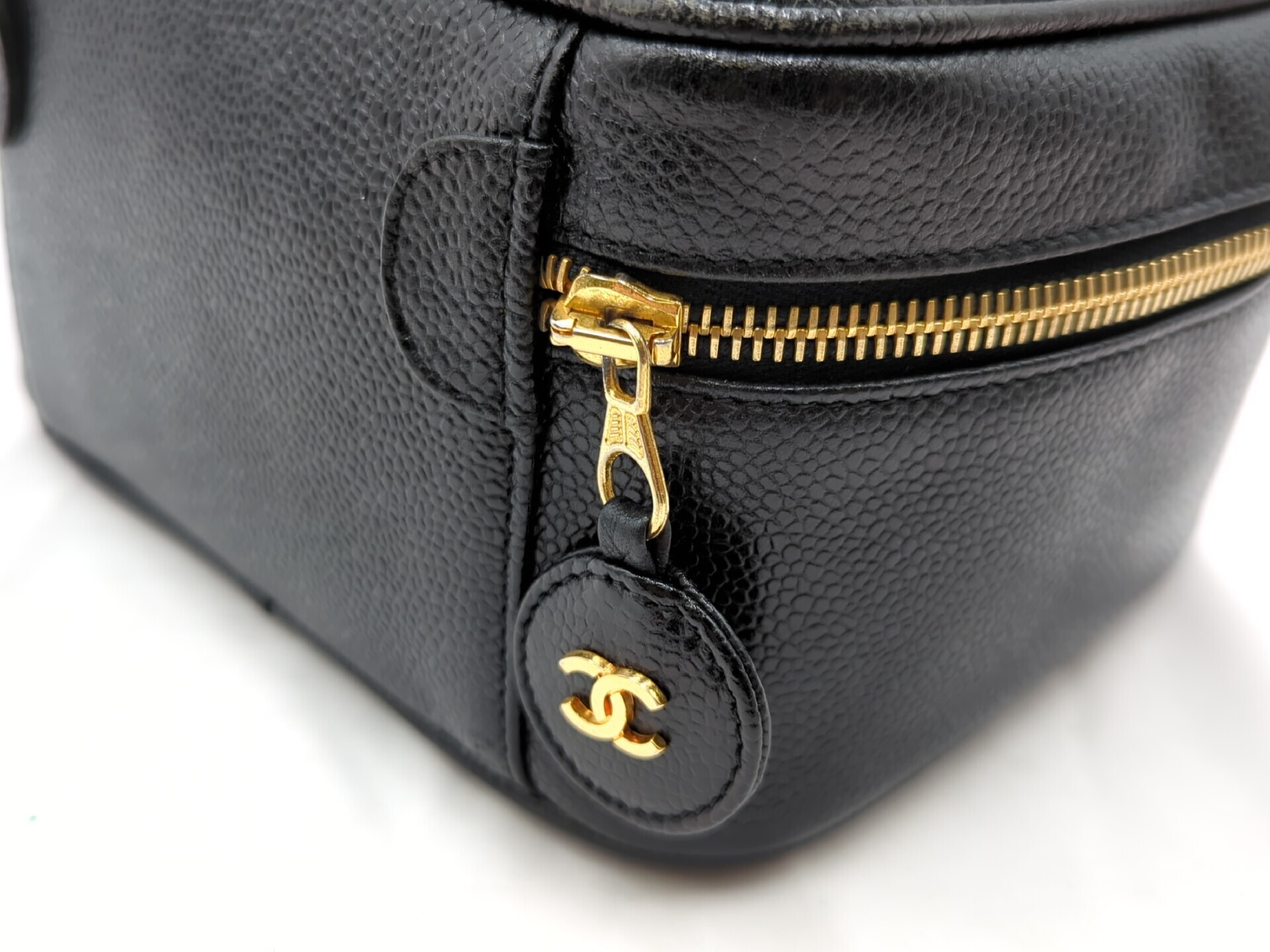 Caviar Skin Black Vanity Bag (Series 3, Horizontal) — view 8