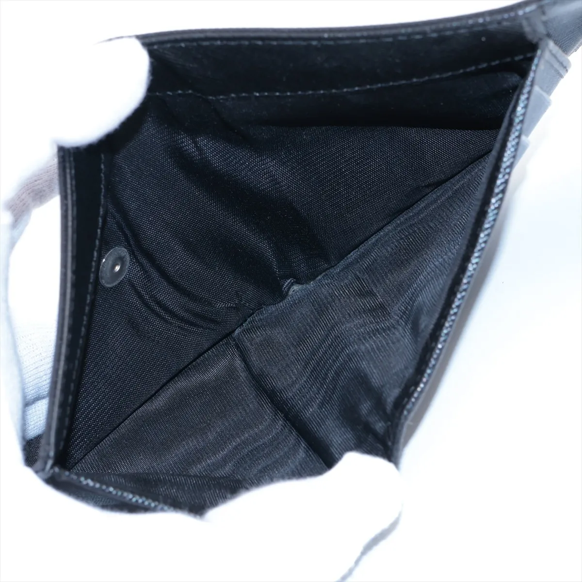 Tessuto Nylon Compact Wallet Black M176 — view 5