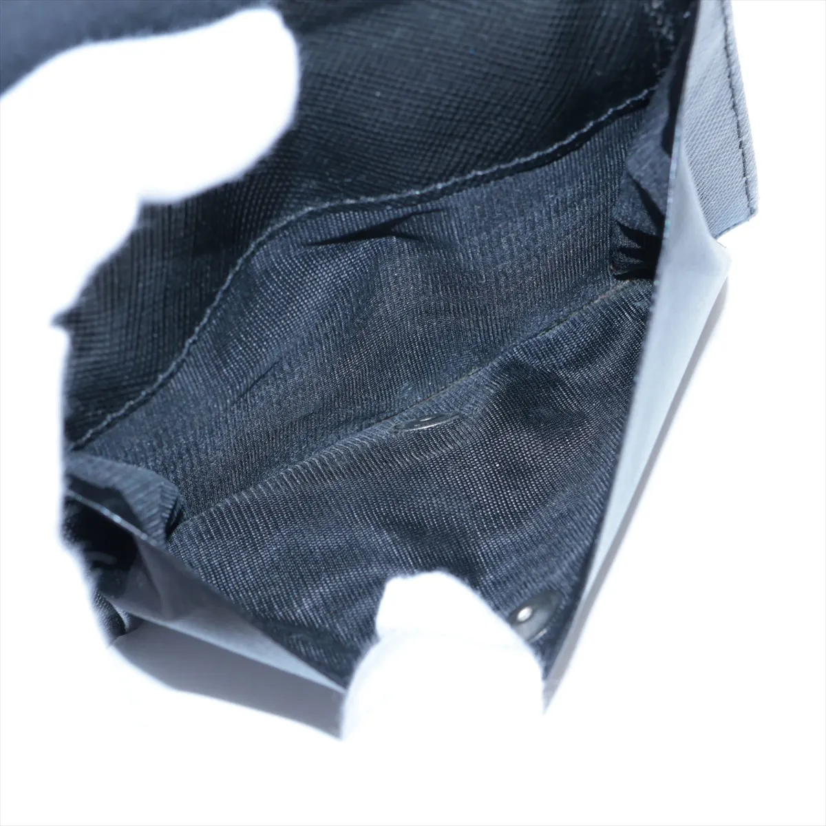 Tessuto Nylon Compact Wallet Black M176 — view 6