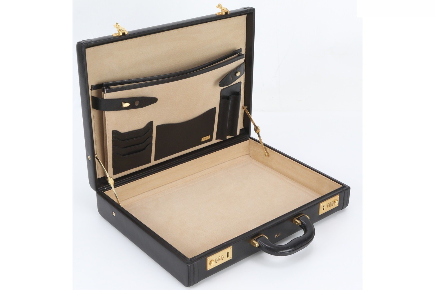 Leather trunk, hard case, Boston bag, suitcase — view 8