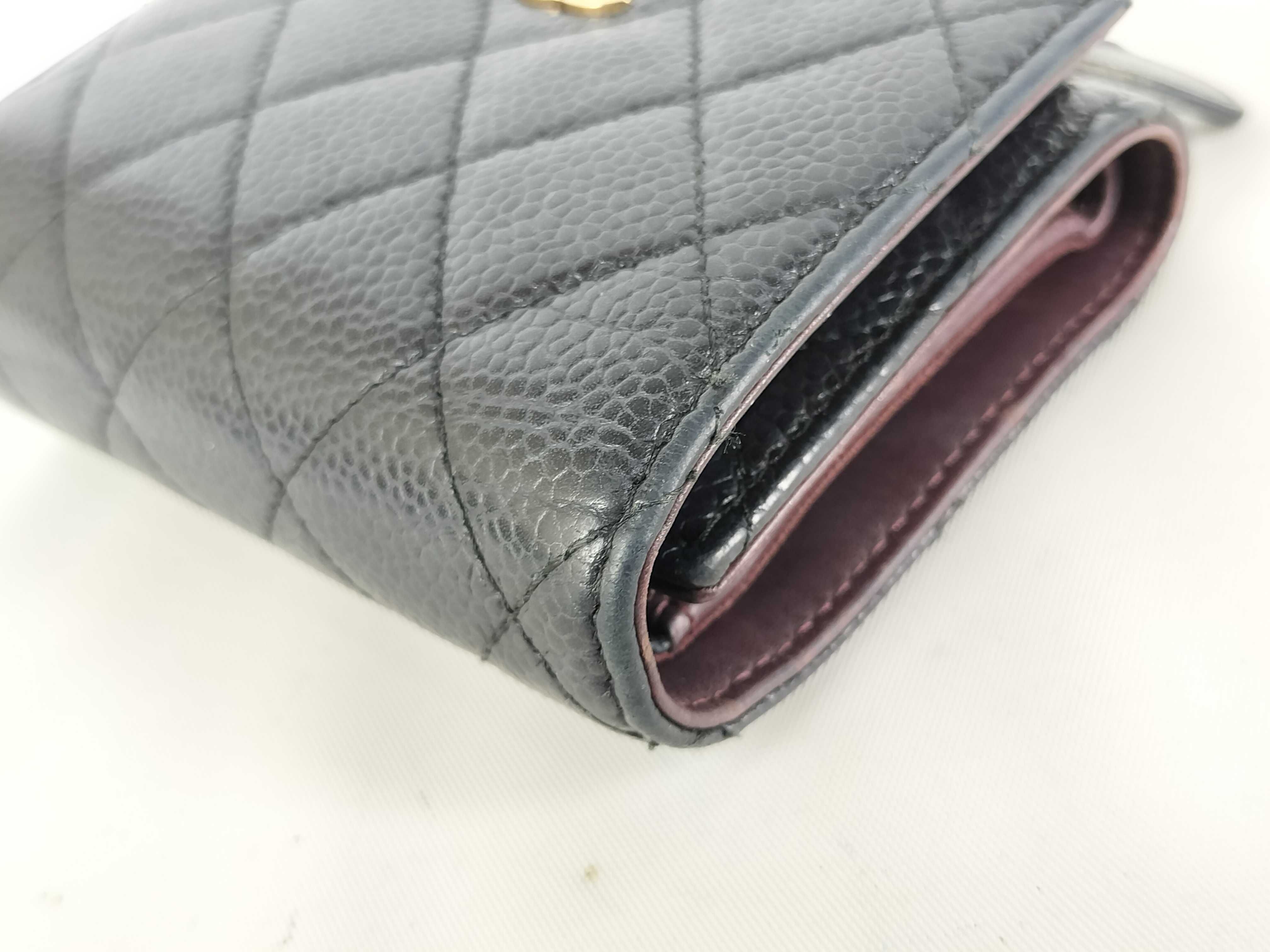Caviar Skin Tri-fold Wallet — view 2