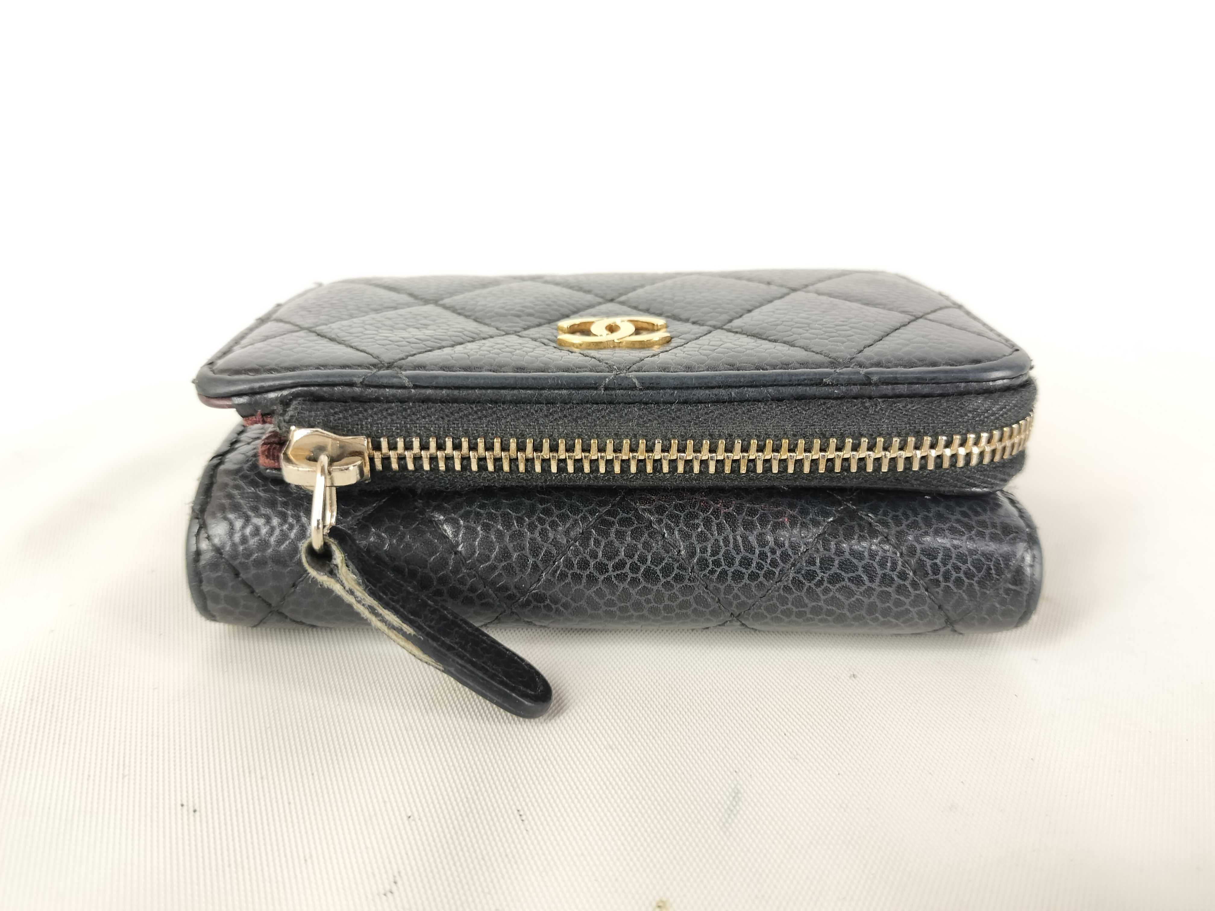 Caviar Skin Tri-fold Wallet — view 4