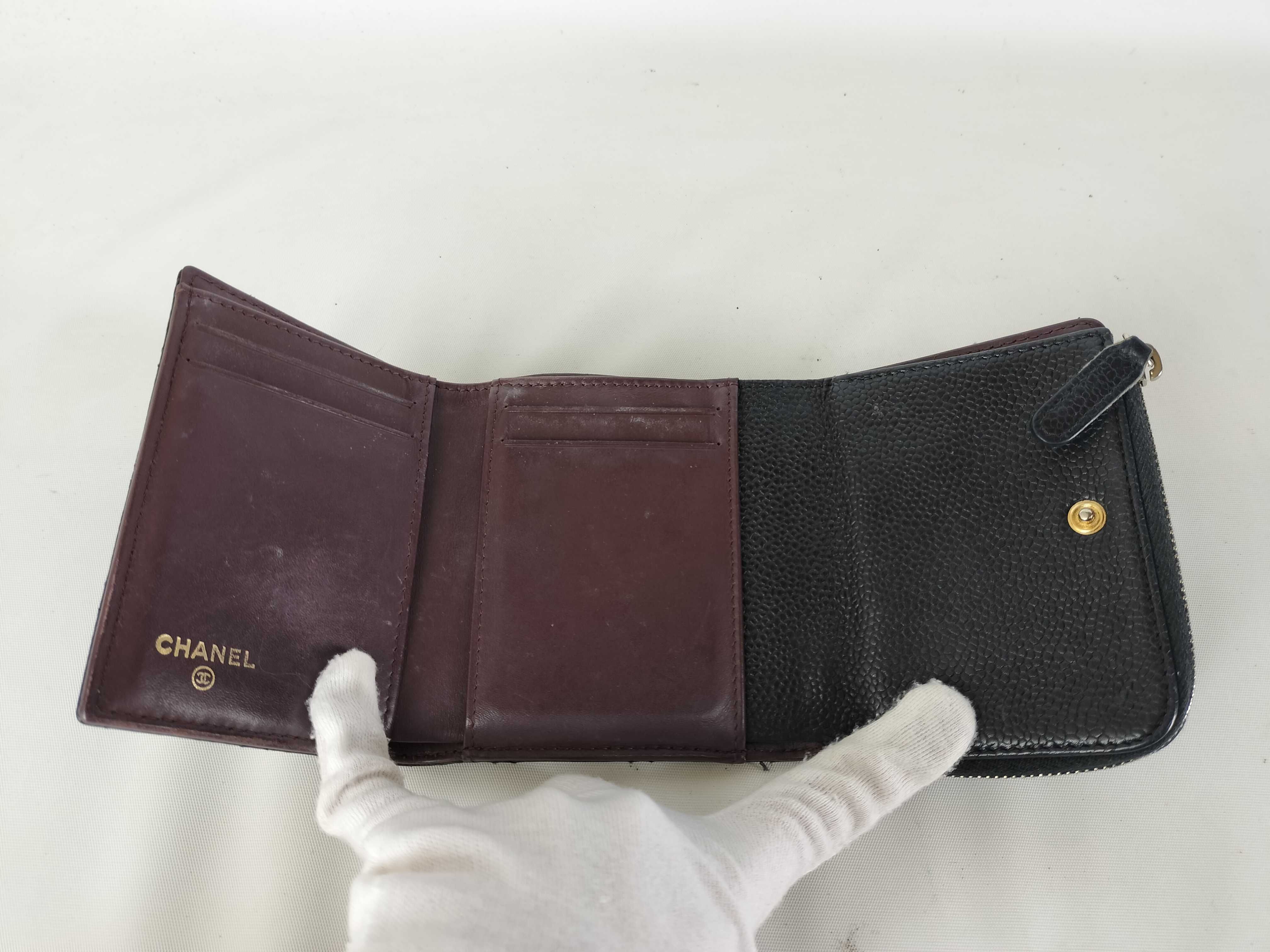 Caviar Skin Tri-fold Wallet — view 7