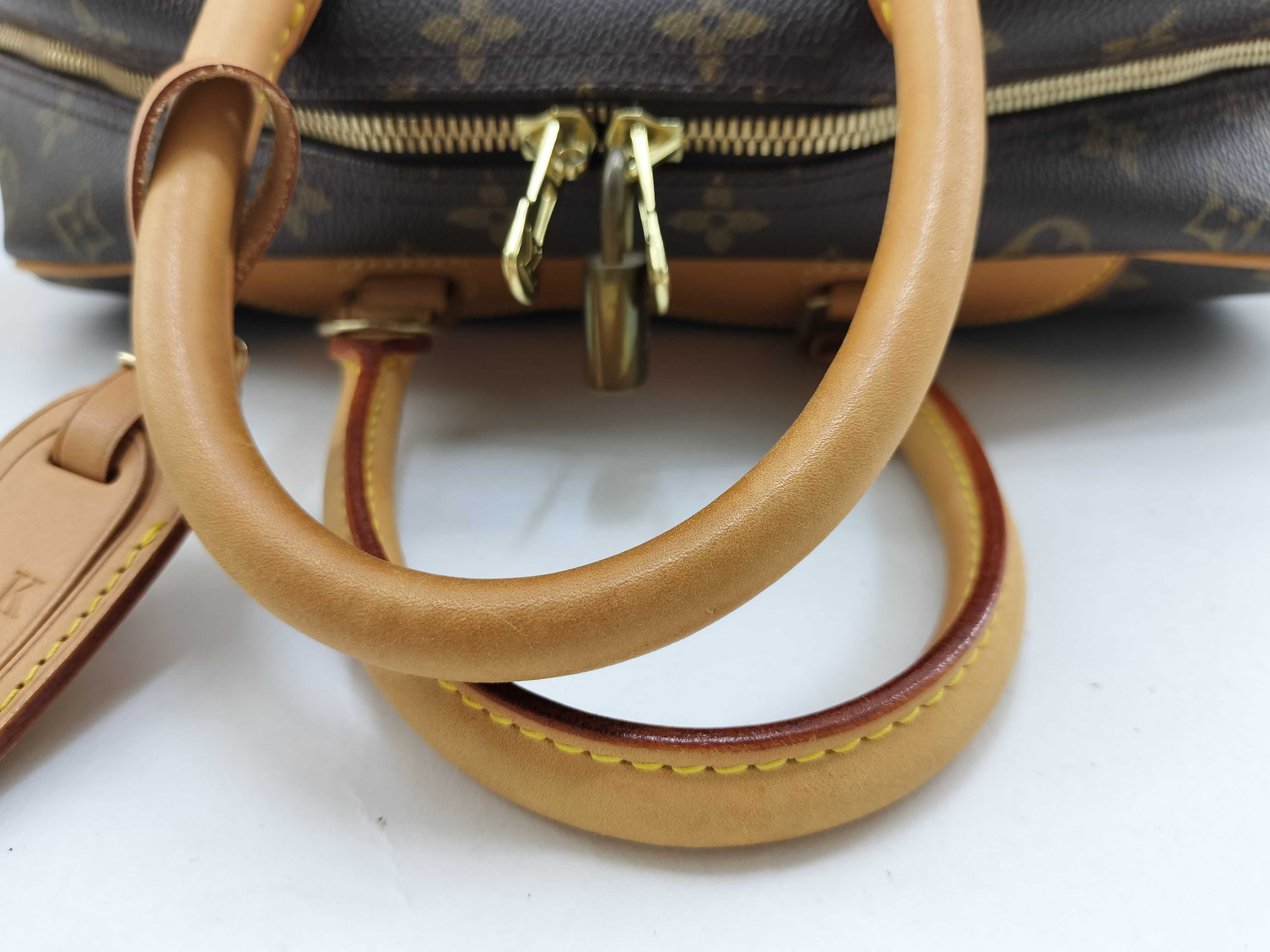 Monogram LOUIS_VUITTON M47270 Bowling Vanity MS0082 Handbag with dust bag, name tag, and padlock. — view 7