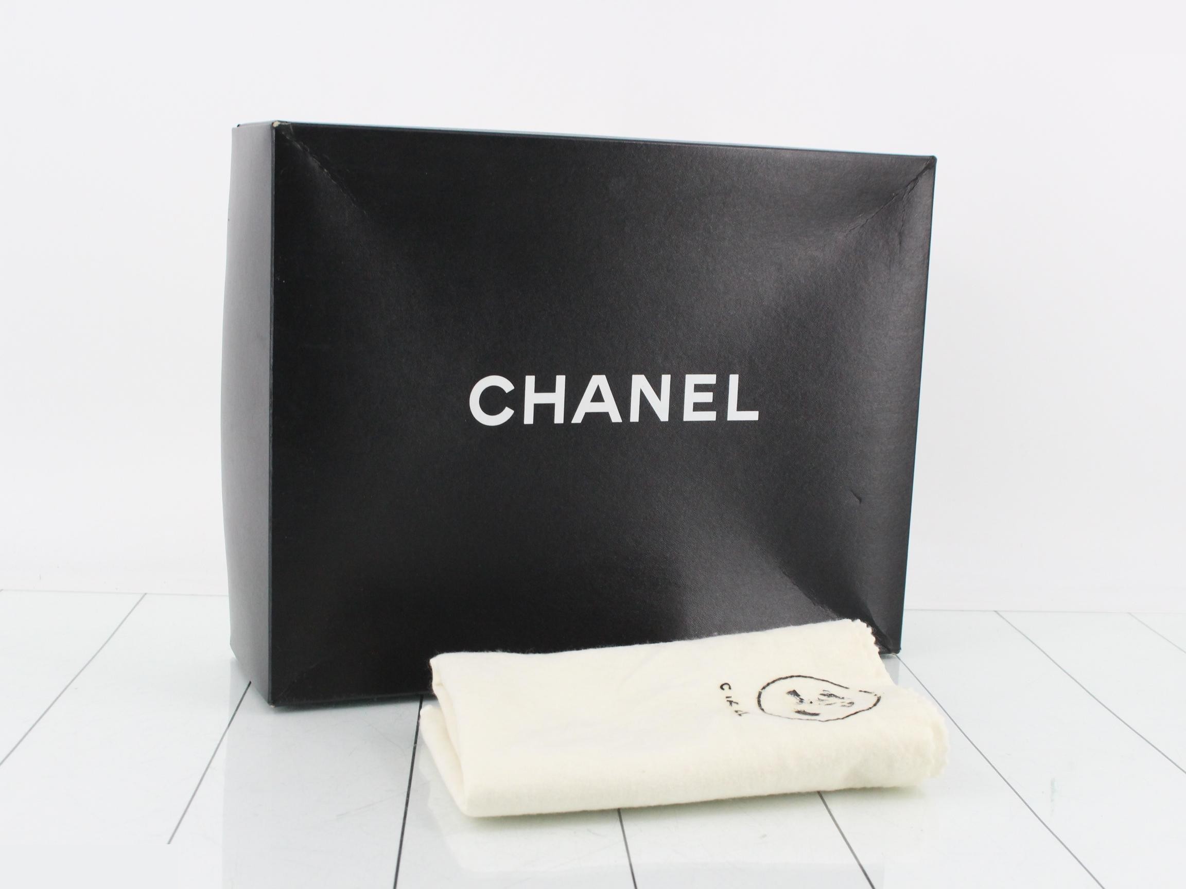 Large Matelassé Double Chain Lambskin Black — view 7