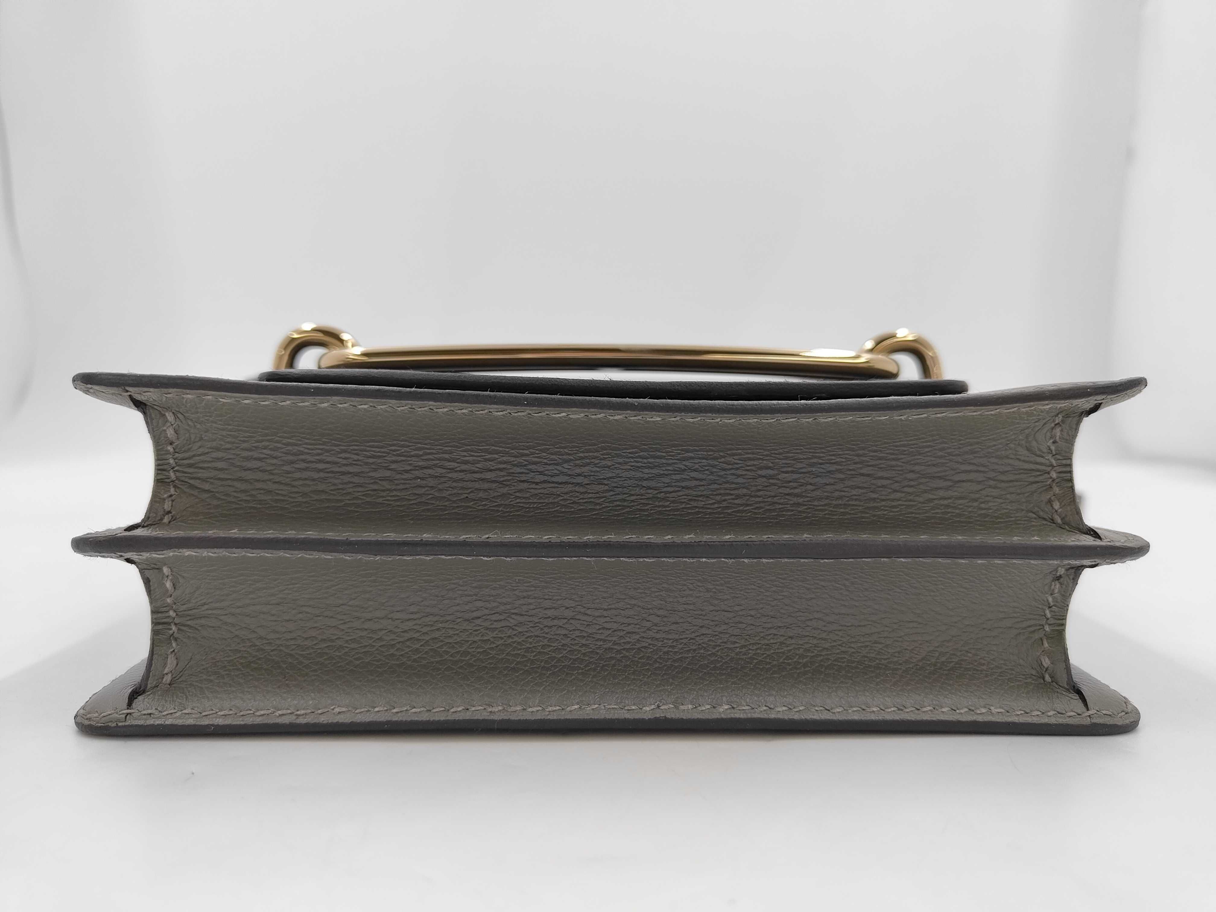 Sac Lauris Mini Bicolor Black x Gray B Stamp Shoulder Bag — view 3