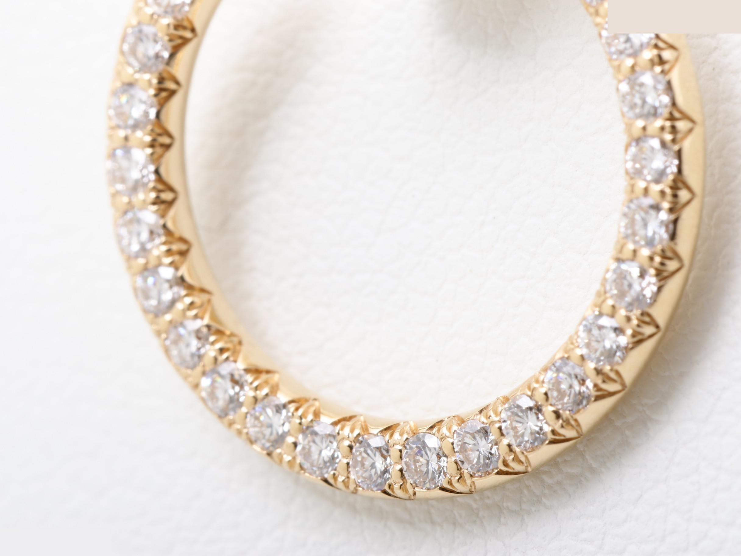 Juste un Clou, 750 rose gold, full diamond, 5.4g, chain approximately 45cm. — view 3