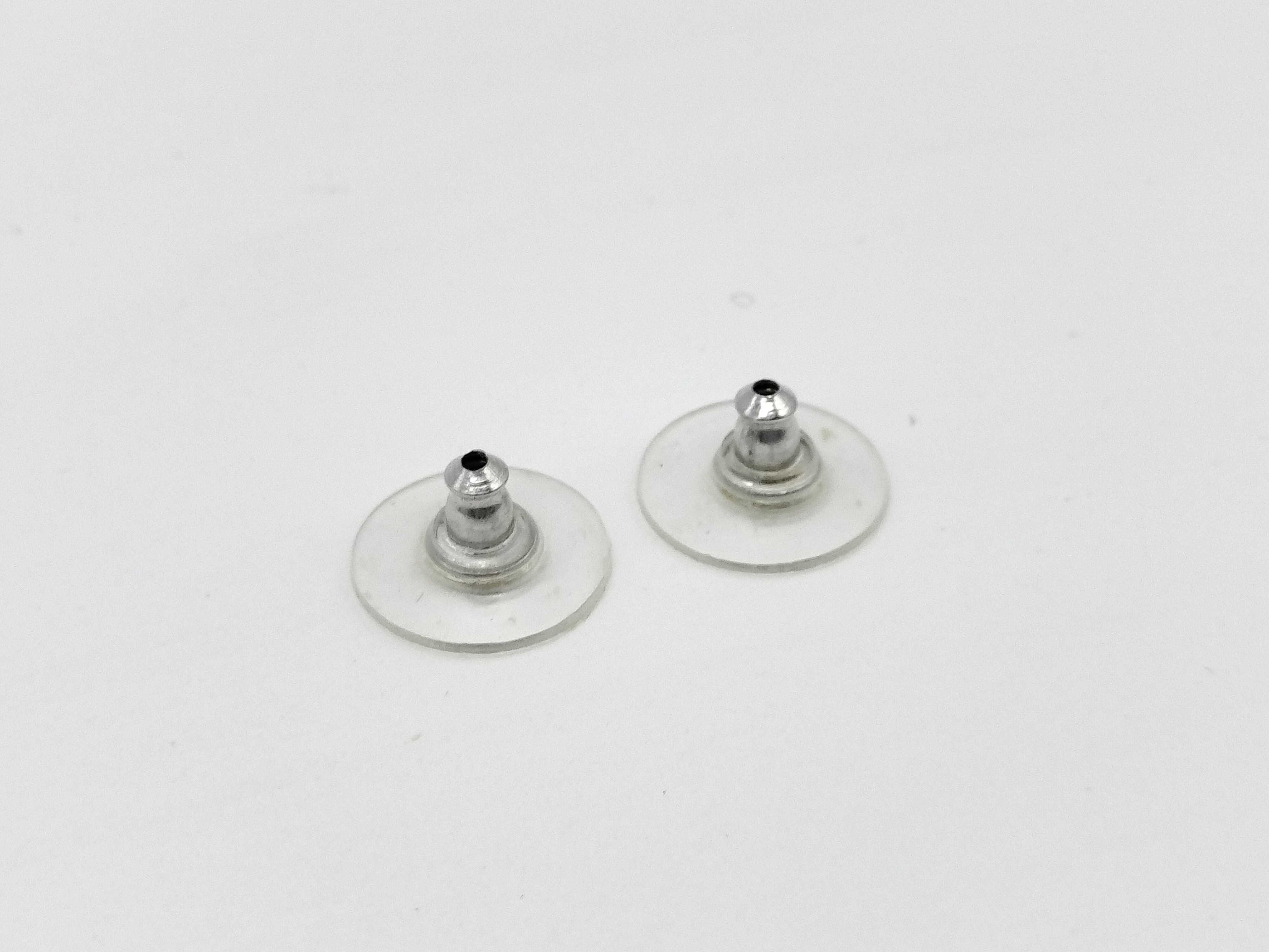 05A Coco Flower Motif Black Earrings — view 5
