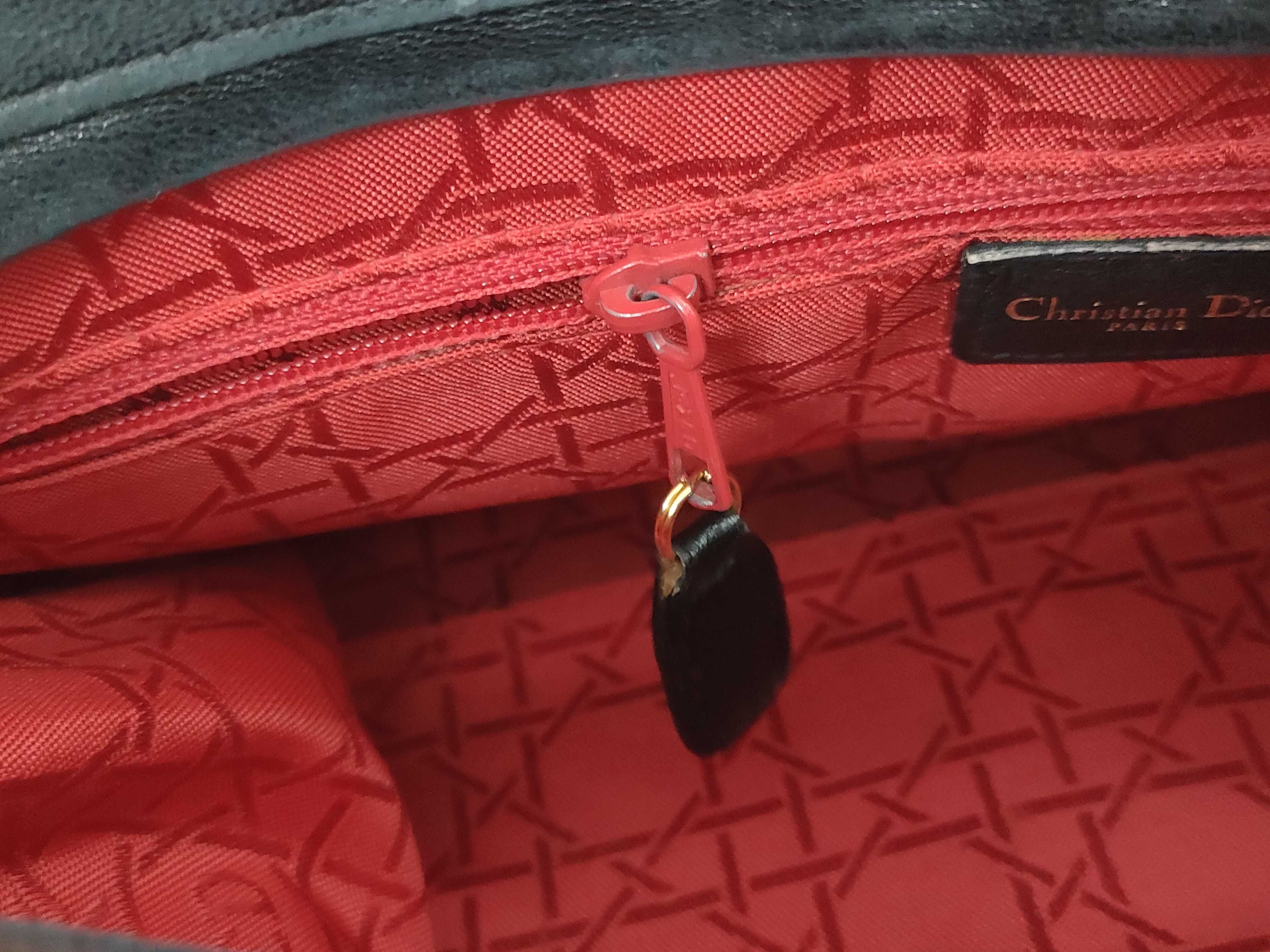 Lady Dior Cannage Leather Black Handbag (VO8271) Handbag — view 13
