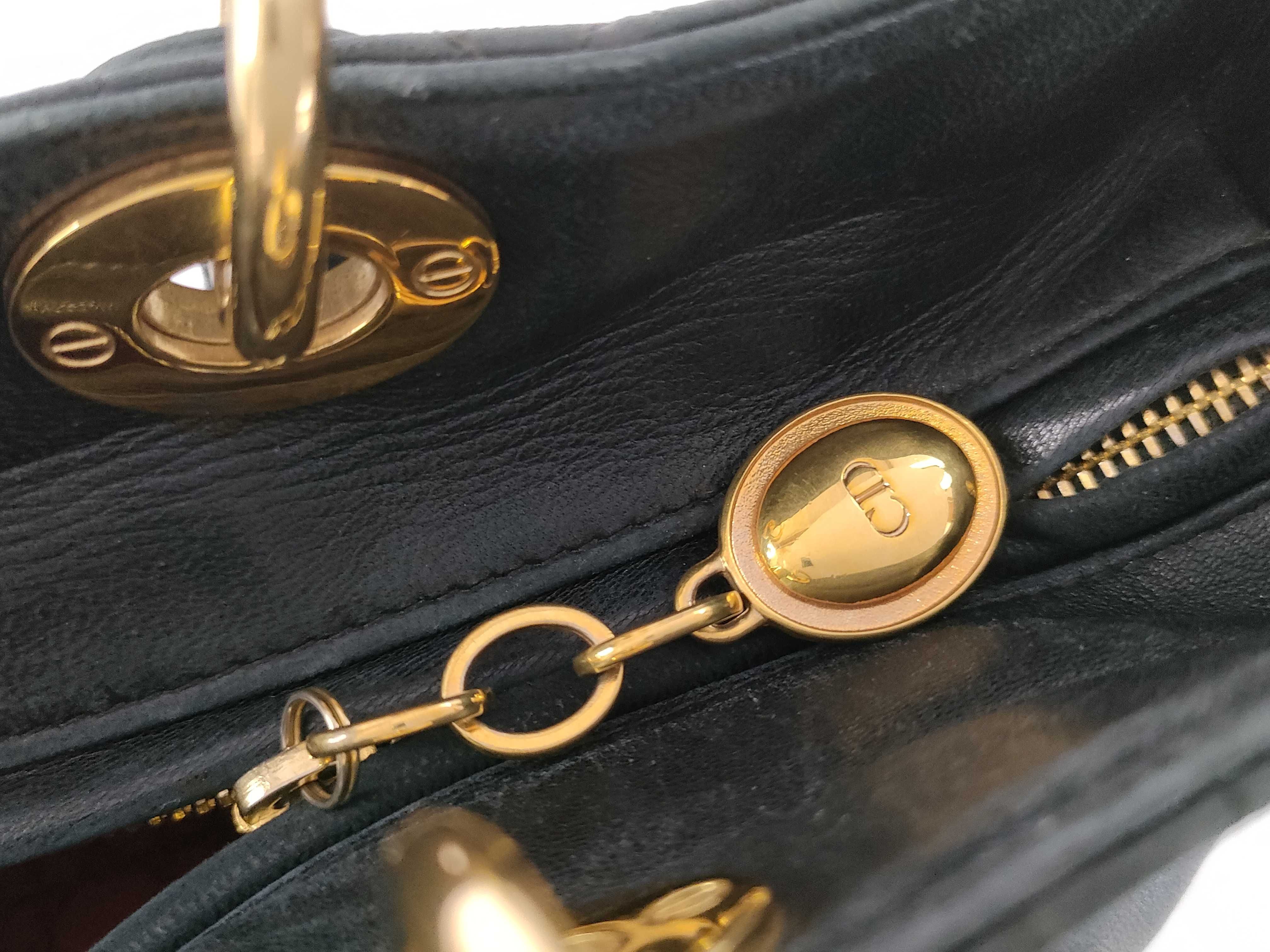 Lady Dior Cannage Leather Black Handbag (VO8271) Handbag — view 14