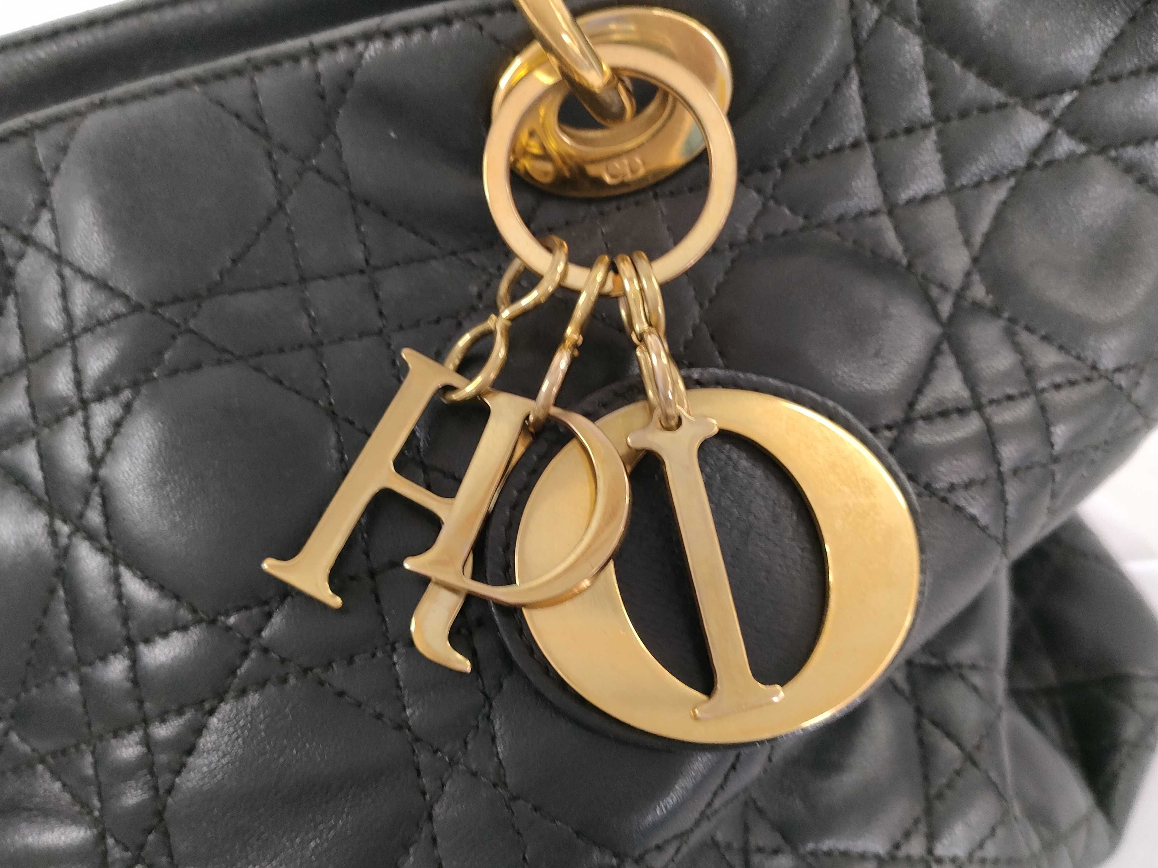 Lady Dior Cannage Leather Black Handbag (VO8271) Handbag — view 15