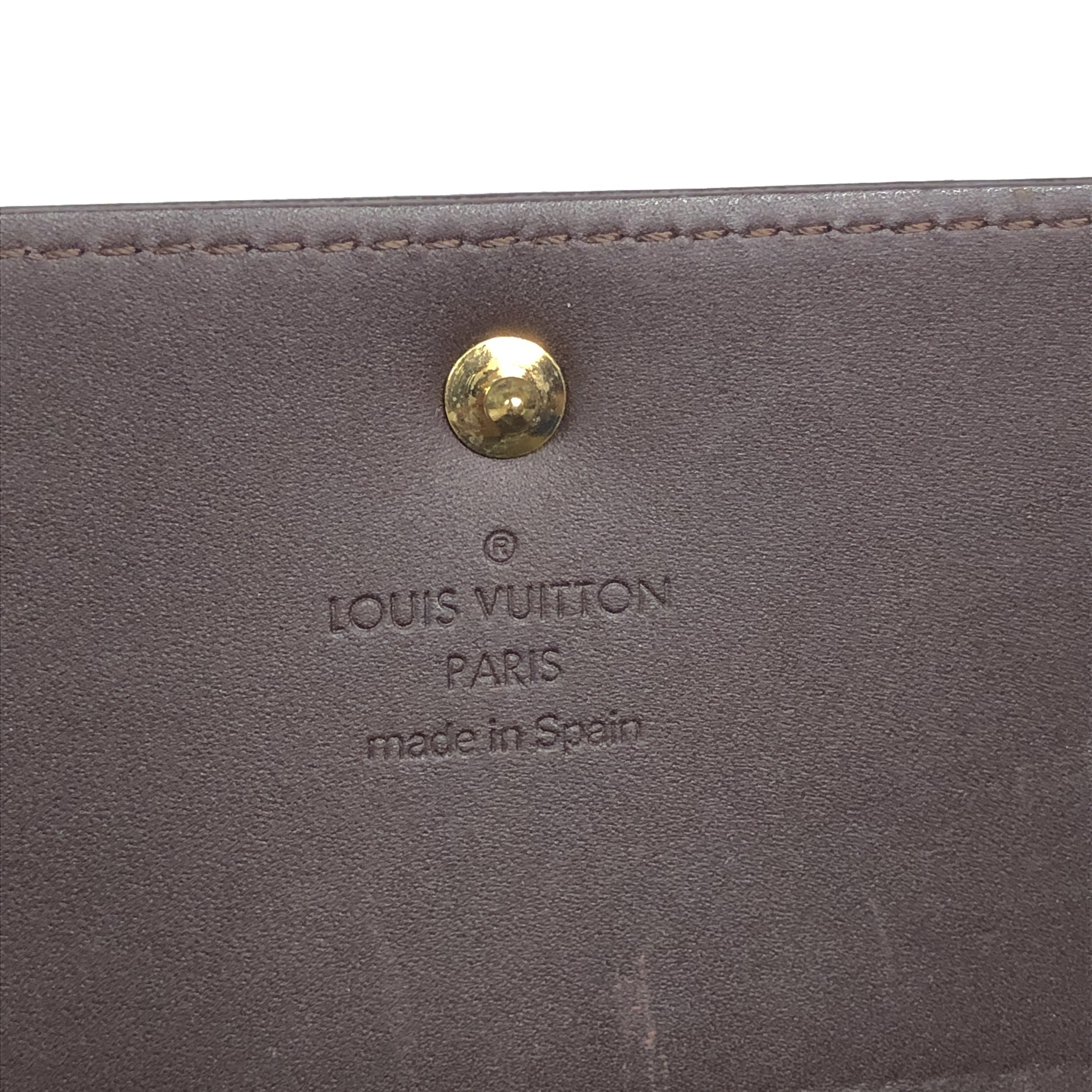 Monogram Vernis Enveloppe Carte de Visite Card Case M91409 Amarante CA4009 Business Card Holder Pass Case Card Case — view 13
