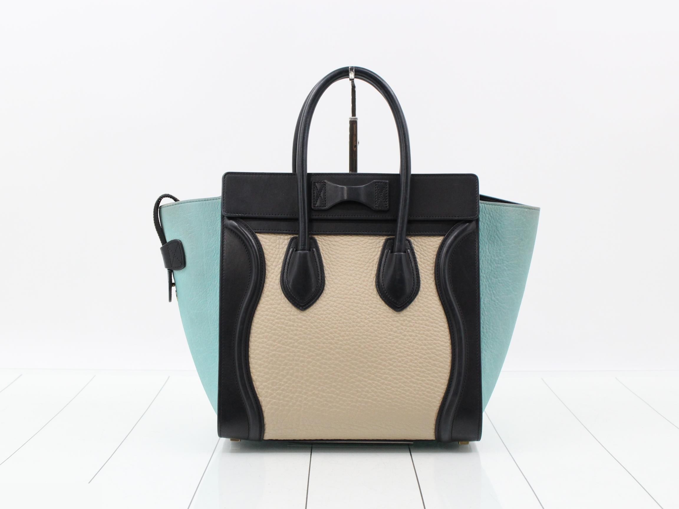 Luggage Micro Shopper Leather Handbag — view 2
