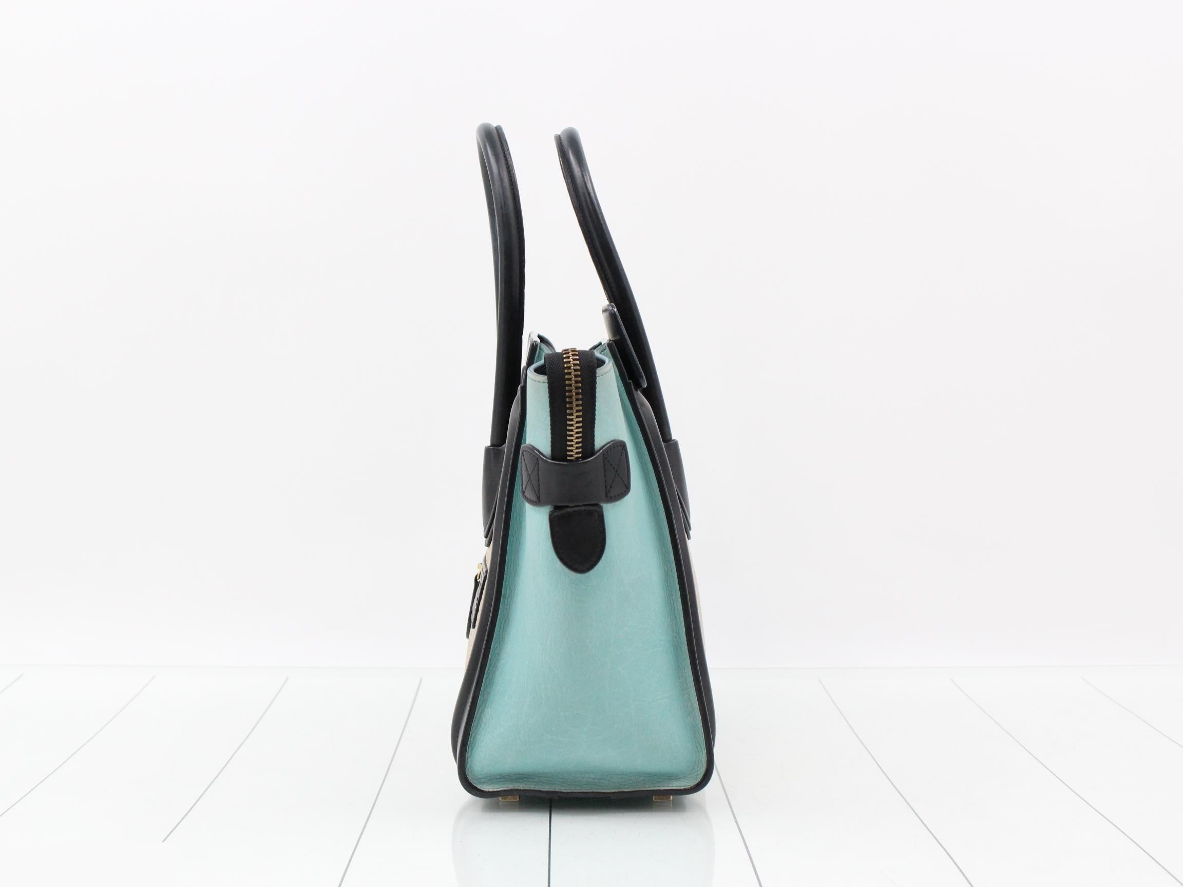 Luggage Micro Shopper Leather Handbag — view 3
