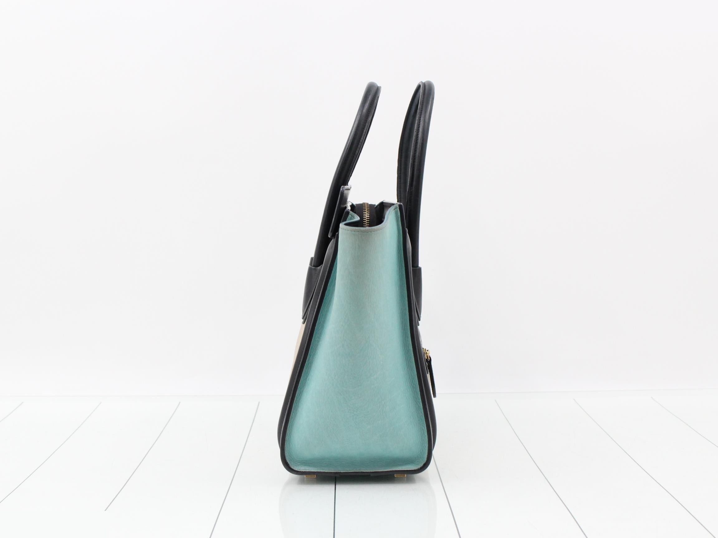 Luggage Micro Shopper Leather Handbag — view 4