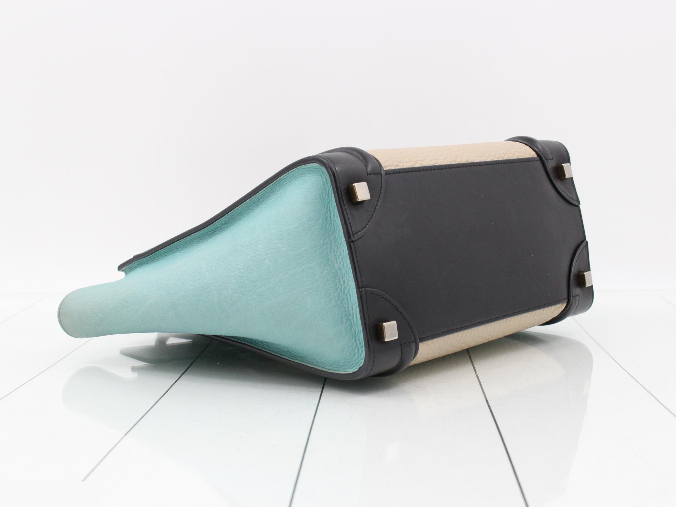 Luggage Micro Shopper Leather Handbag — view 5