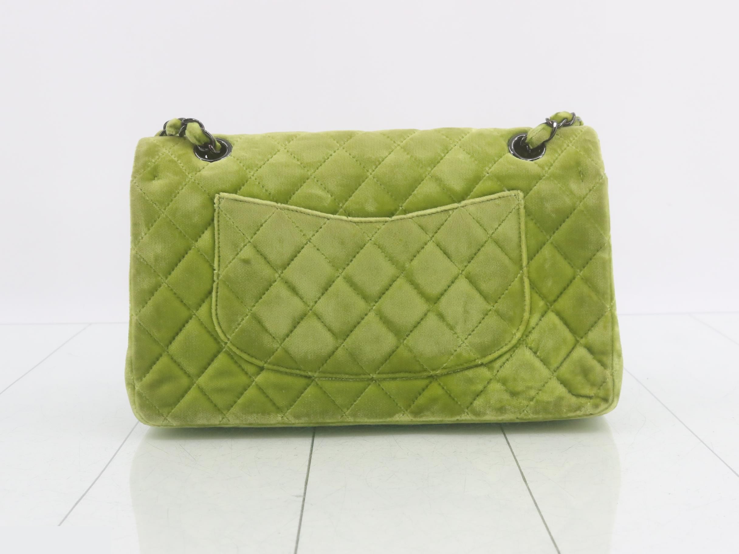 Matelassé Velvet Double Flap Double Chain Shoulder Bag — view 2