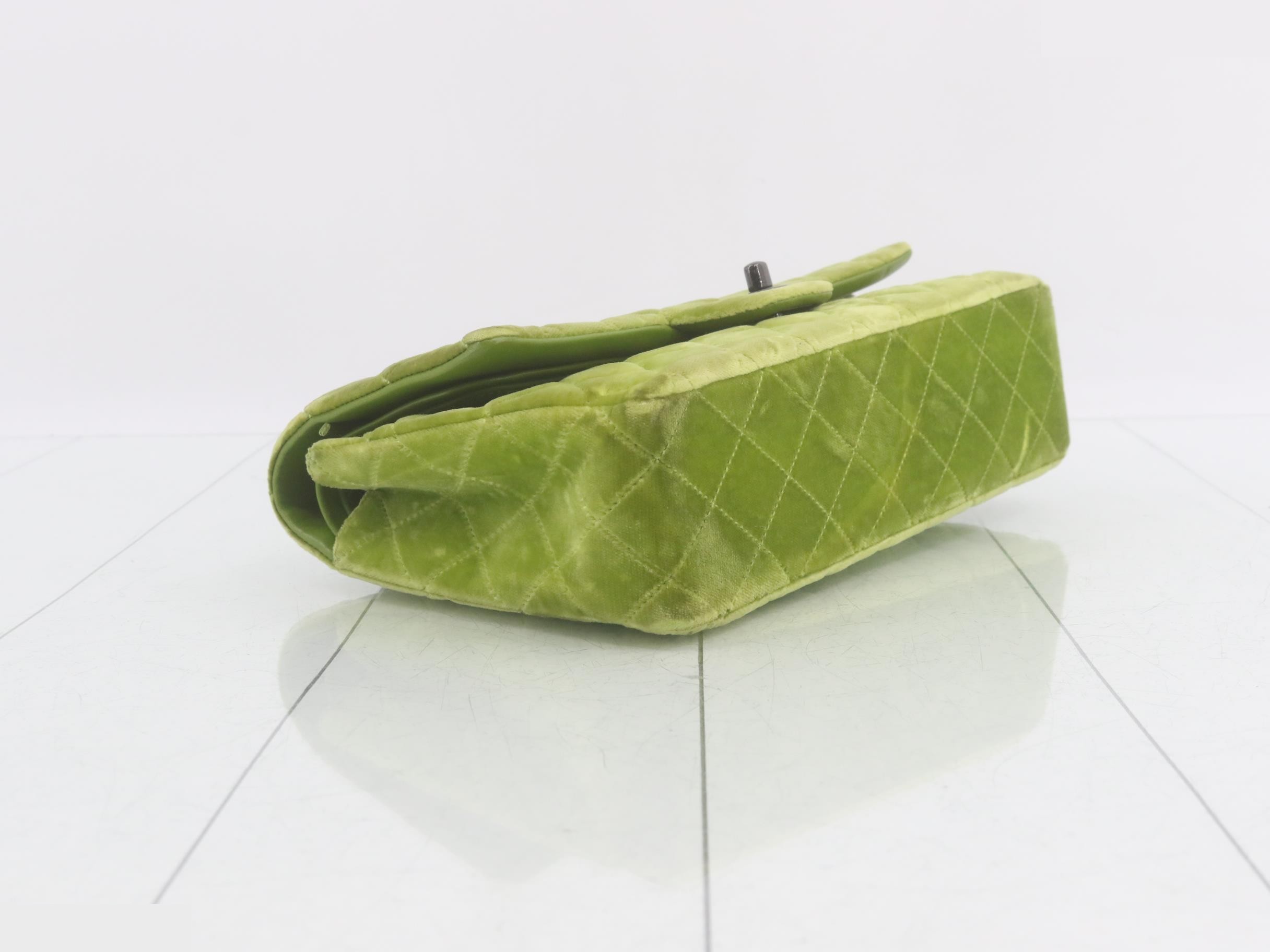 Matelassé Velvet Double Flap Double Chain Shoulder Bag — view 5
